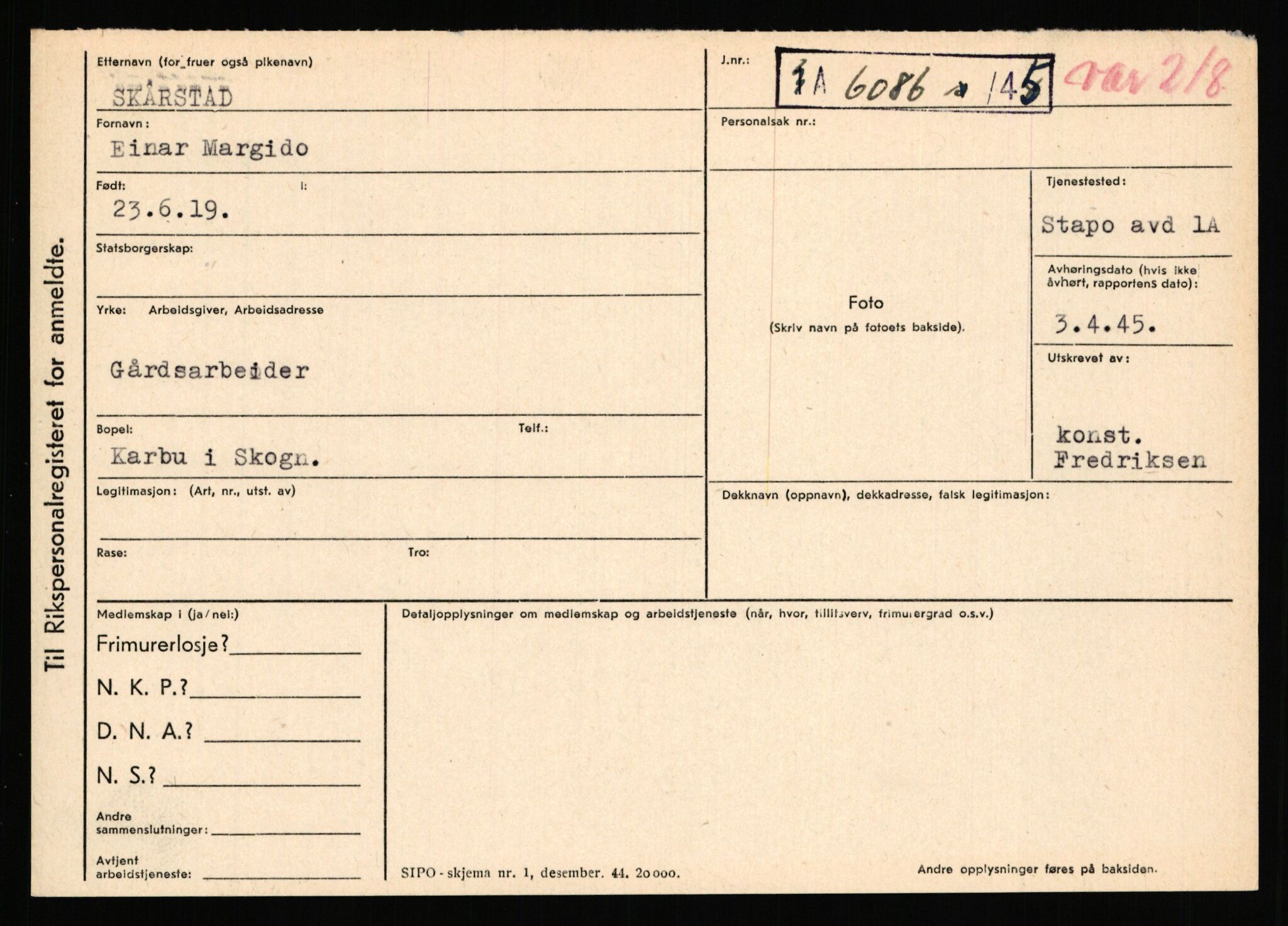 Statspolitiet - Hovedkontoret / Osloavdelingen, AV/RA-S-1329/C/Ca/L0014: Seterlien - Svartås, 1943-1945, p. 640