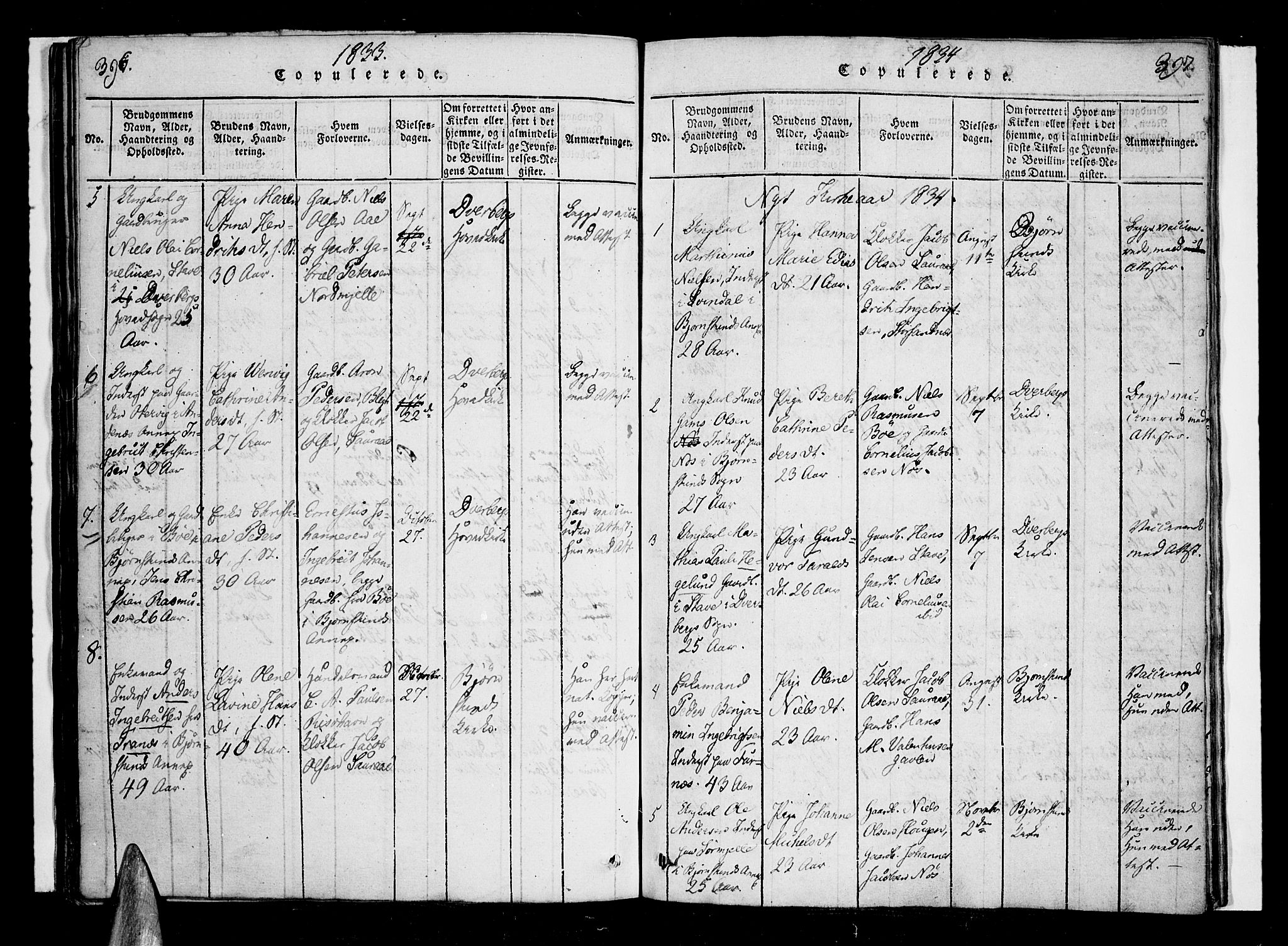 Ministerialprotokoller, klokkerbøker og fødselsregistre - Nordland, SAT/A-1459/897/L1395: Parish register (official) no. 897A03, 1820-1841, p. 396-397