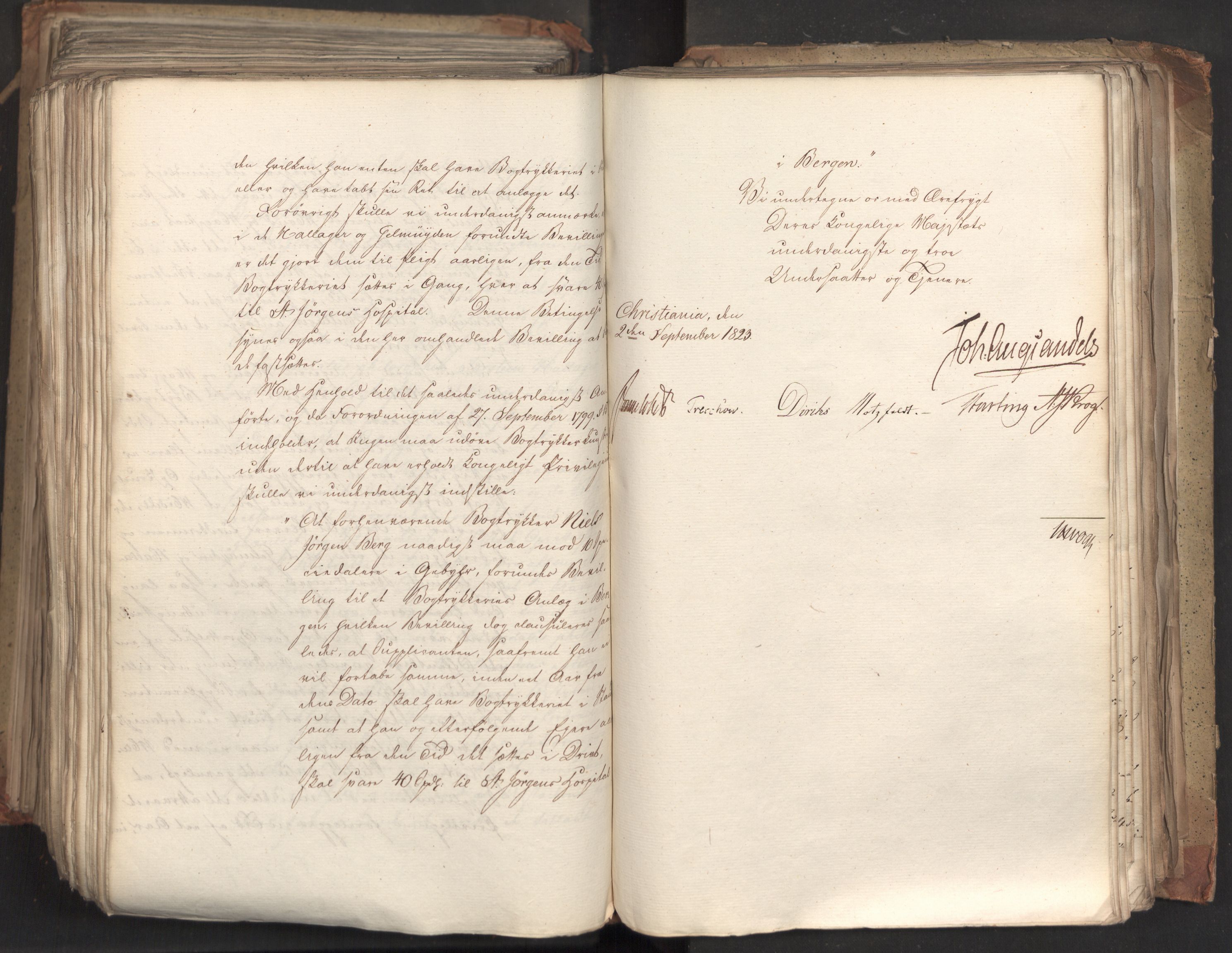 Statsrådsavdelingen i Stockholm, AV/RA-S-1003/D/Da/L0035: Regjeringsinnstillinger nr. 541-840, 1823, p. 529