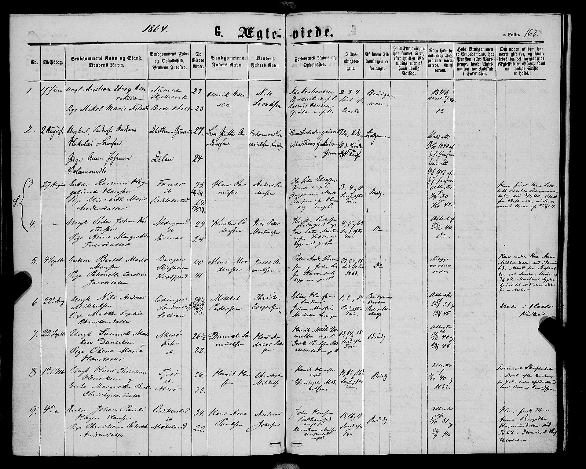 Trondenes sokneprestkontor, SATØ/S-1319/H/Ha/L0012kirke: Parish register (official) no. 12, 1863-1870, p. 163