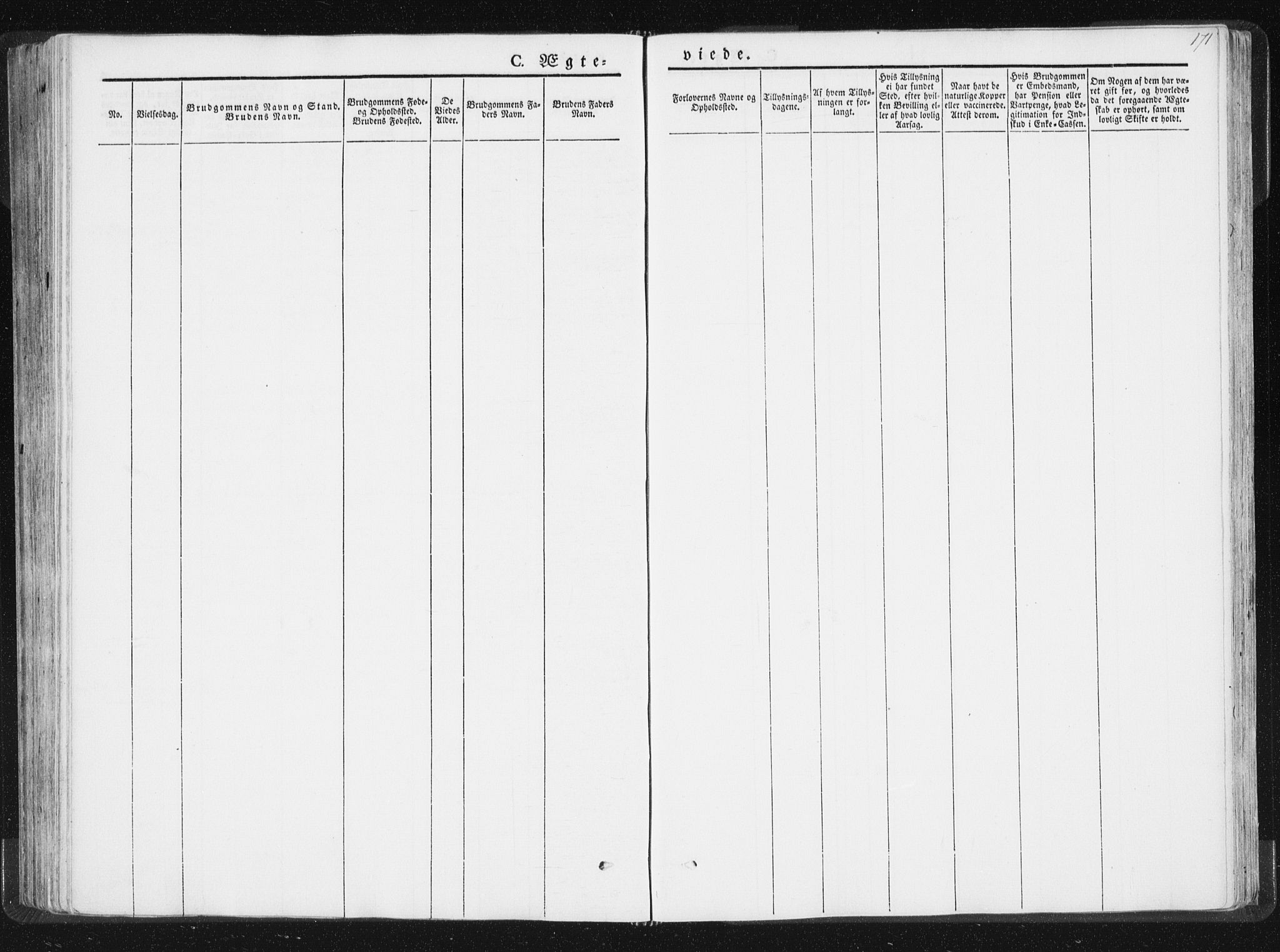 Ministerialprotokoller, klokkerbøker og fødselsregistre - Nord-Trøndelag, SAT/A-1458/744/L0418: Parish register (official) no. 744A02, 1843-1866, p. 171