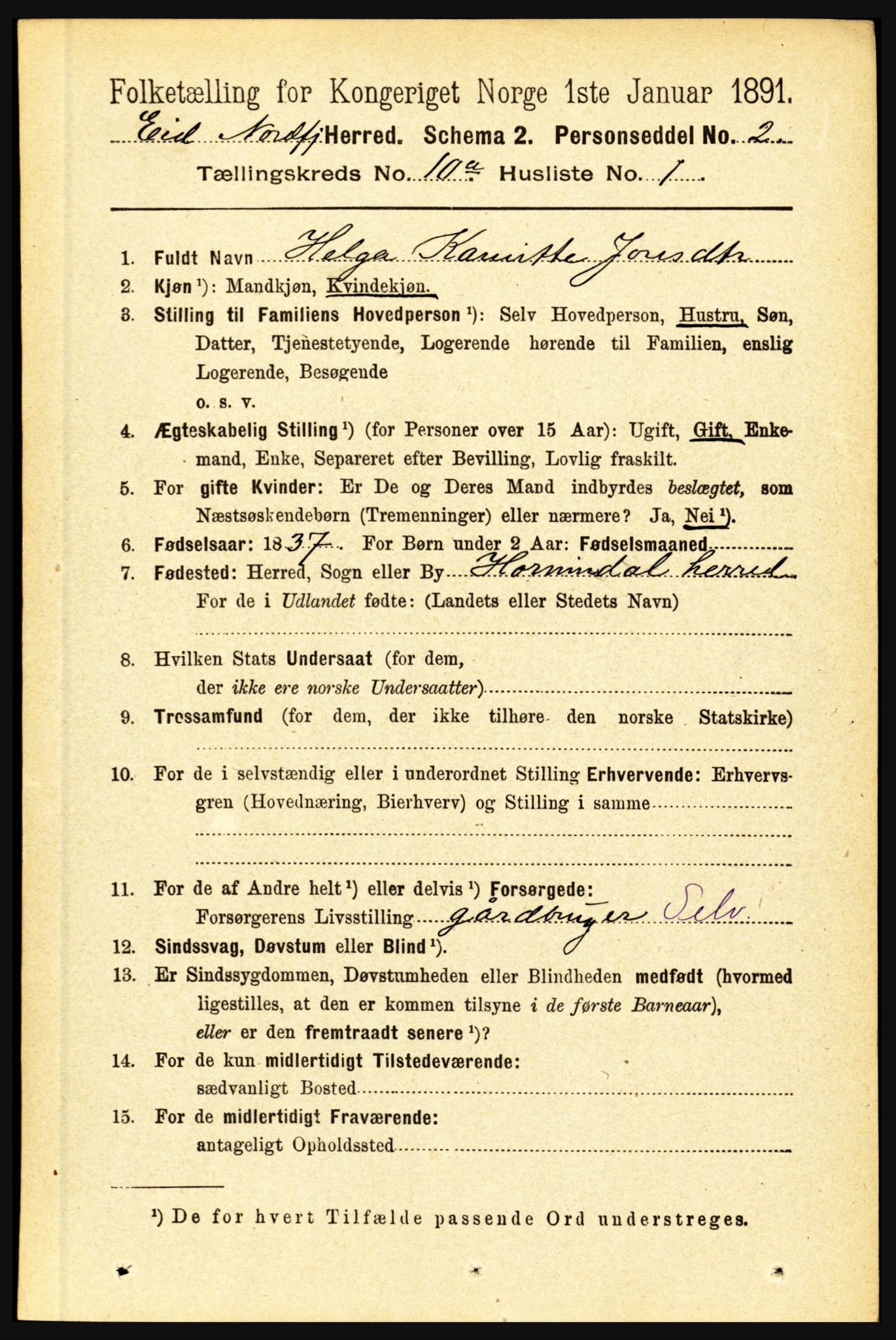 RA, 1891 census for 1443 Eid, 1891, p. 2824