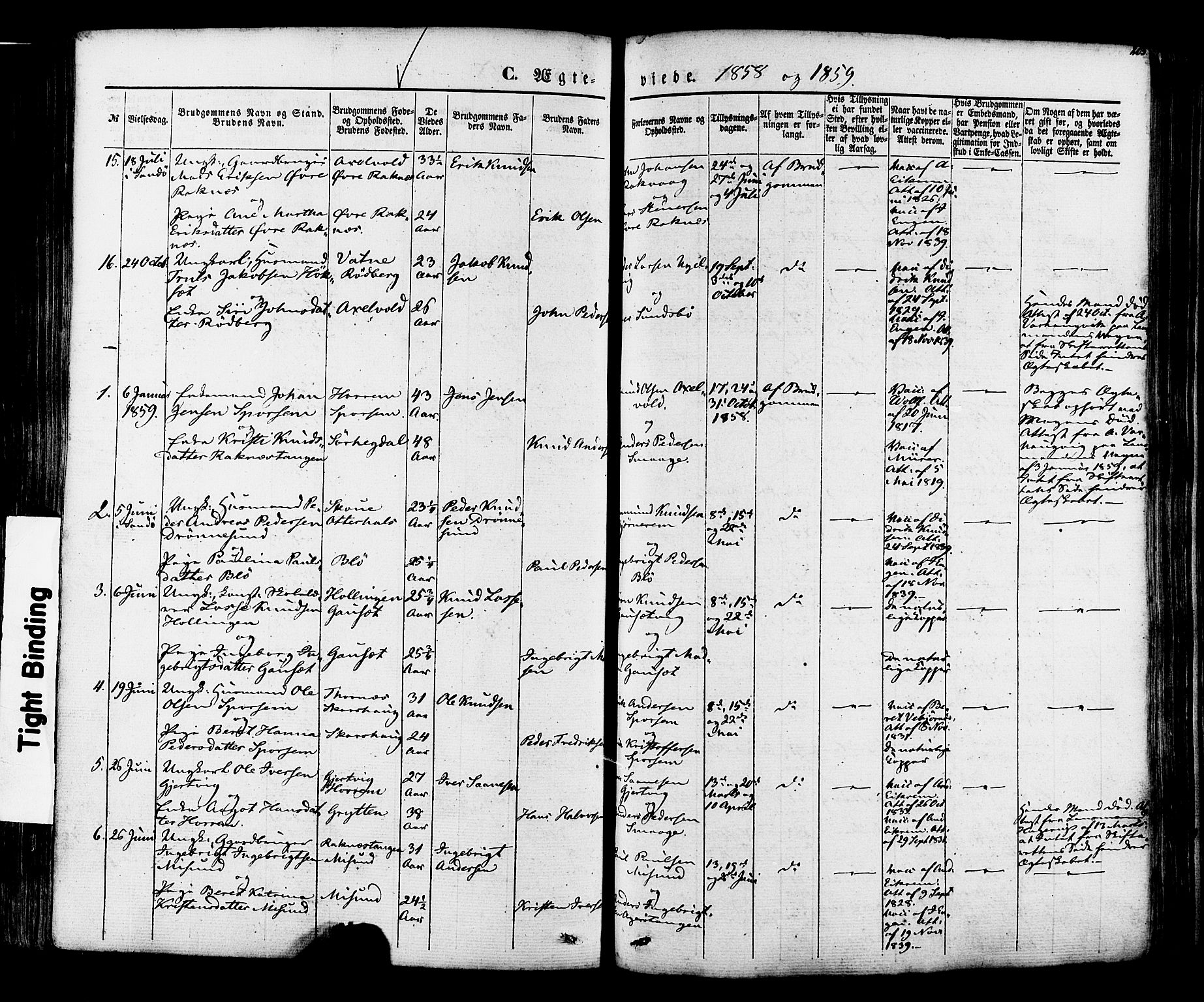 Ministerialprotokoller, klokkerbøker og fødselsregistre - Møre og Romsdal, SAT/A-1454/560/L0719: Parish register (official) no. 560A03, 1845-1872, p. 205