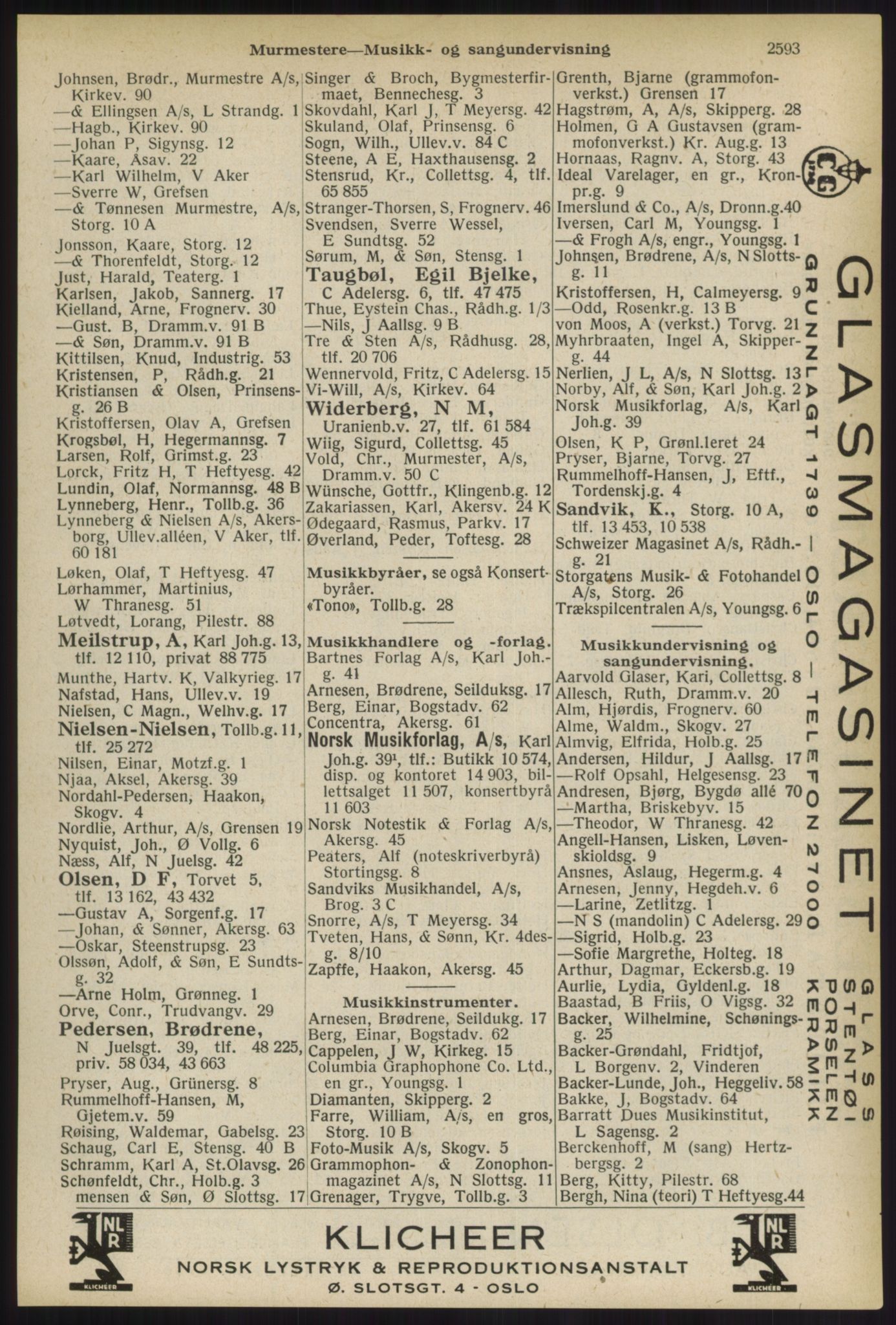 Kristiania/Oslo adressebok, PUBL/-, 1936, p. 2593