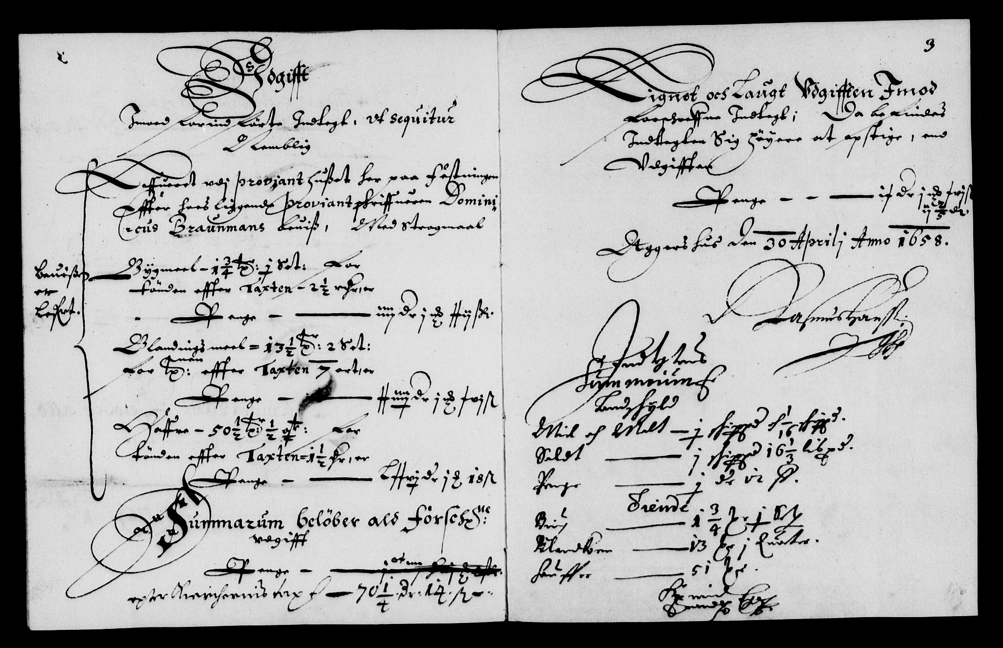 Rentekammeret inntil 1814, Reviderte regnskaper, Lensregnskaper, AV/RA-EA-5023/R/Rb/Rba/L0246: Akershus len, 1657-1659