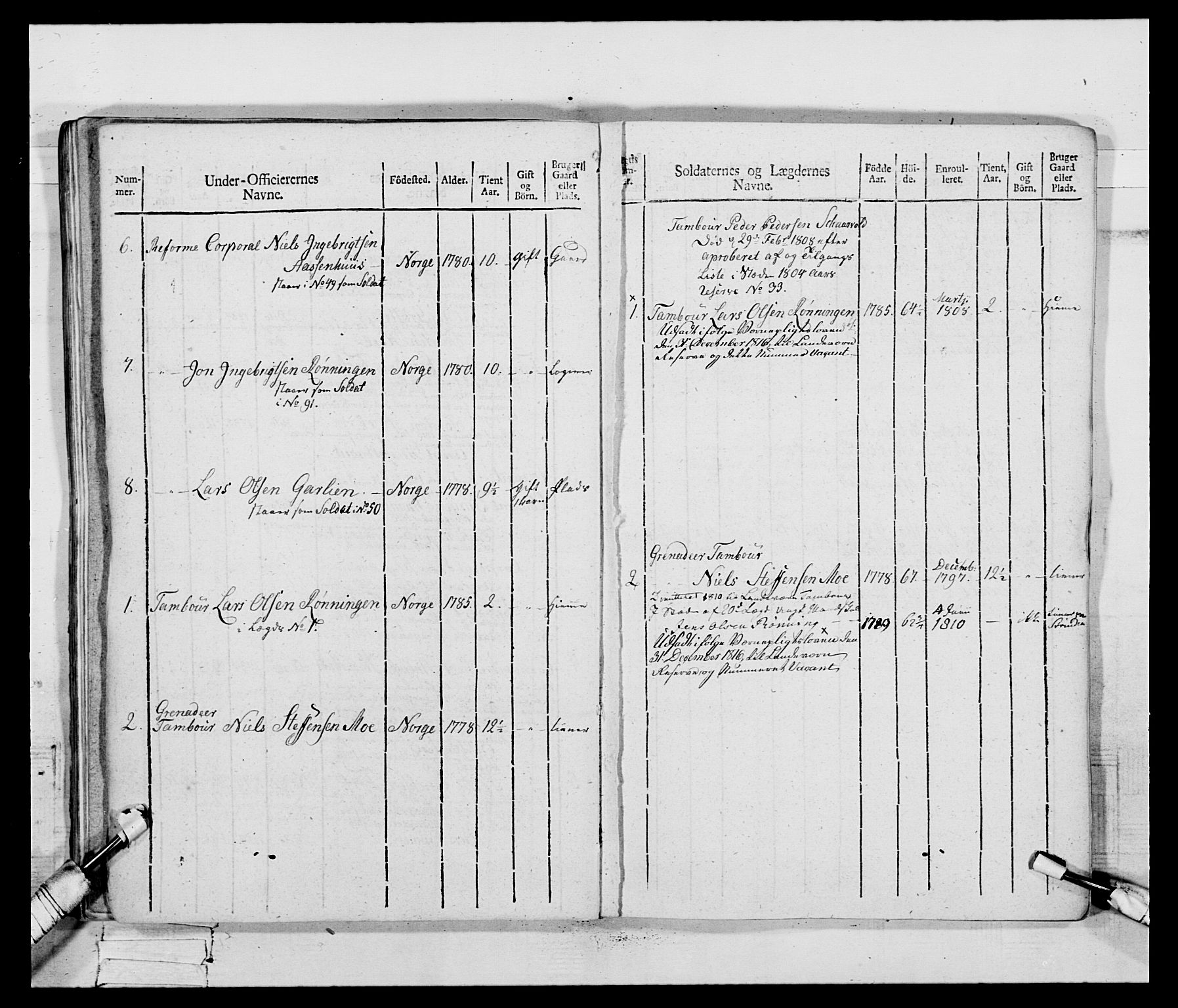 Generalitets- og kommissariatskollegiet, Det kongelige norske kommissariatskollegium, AV/RA-EA-5420/E/Eh/L0083c: 2. Trondheimske nasjonale infanteriregiment, 1810, p. 99