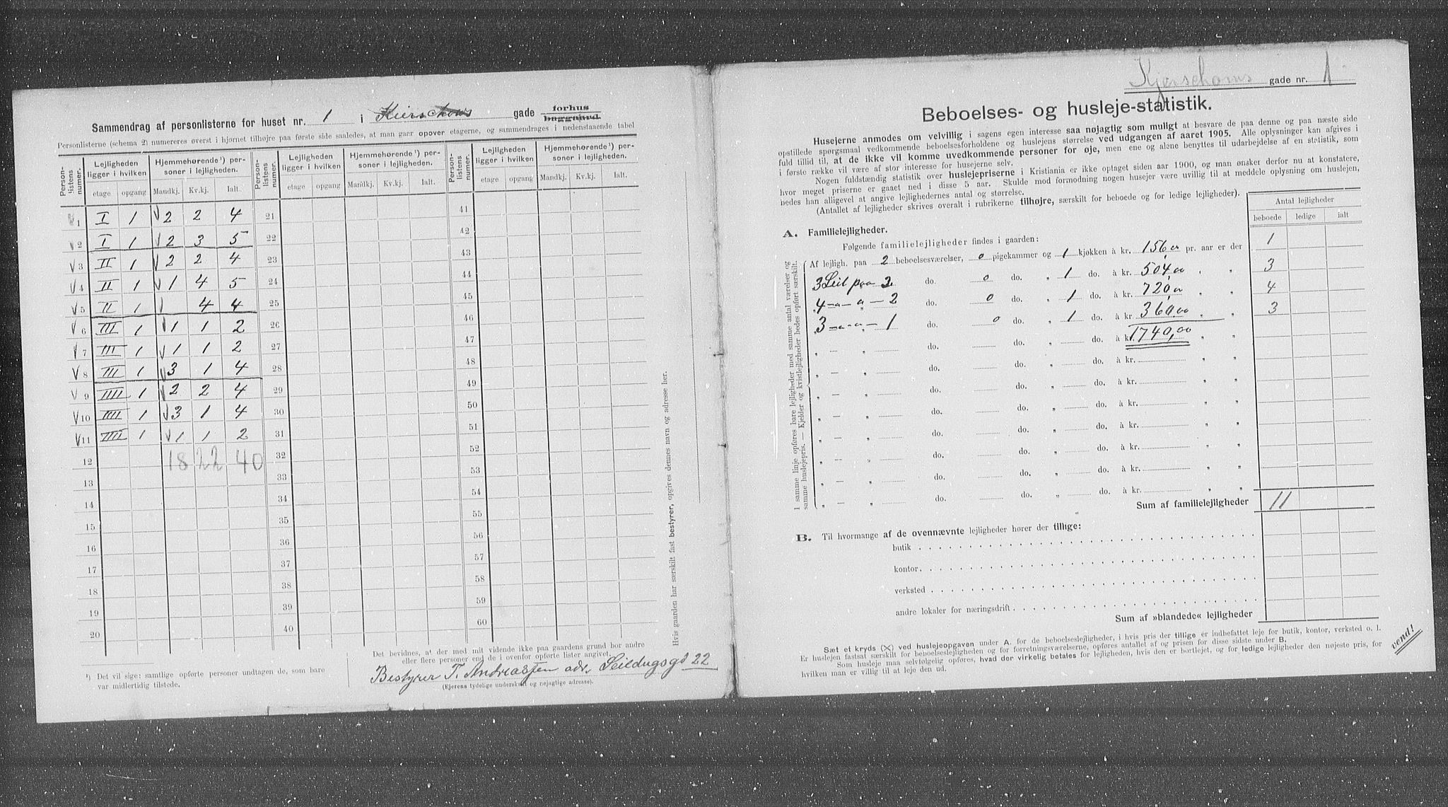 OBA, Municipal Census 1905 for Kristiania, 1905, p. 26903