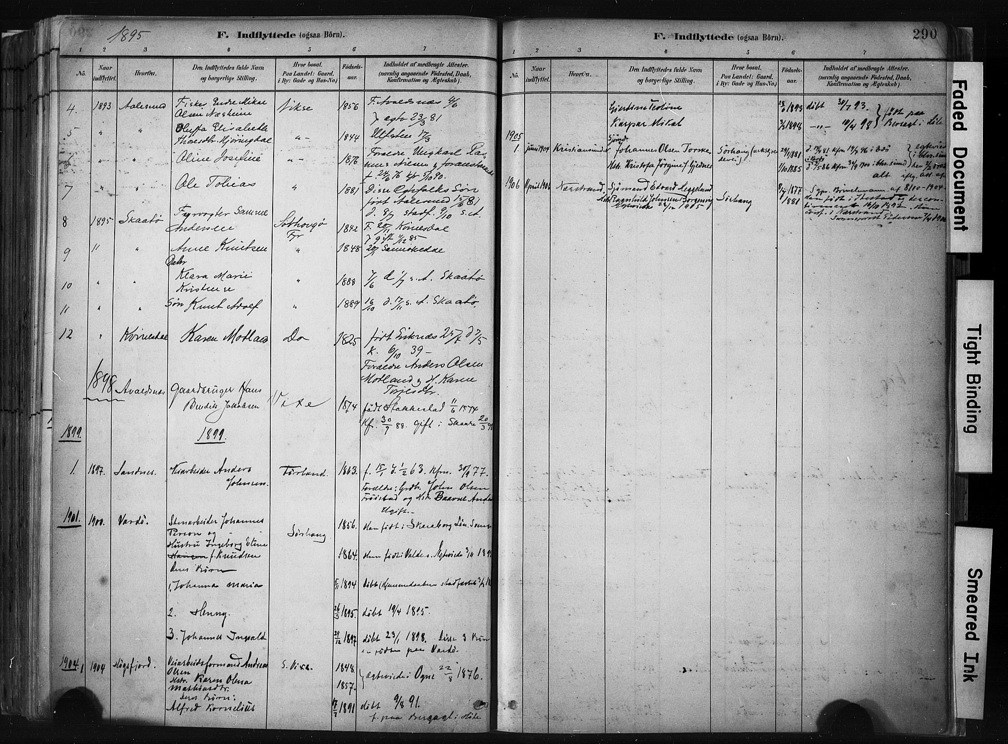 Haugesund sokneprestkontor, SAST/A -101863/H/Ha/Haa/L0004: Parish register (official) no. A 4, 1886-1908, p. 290