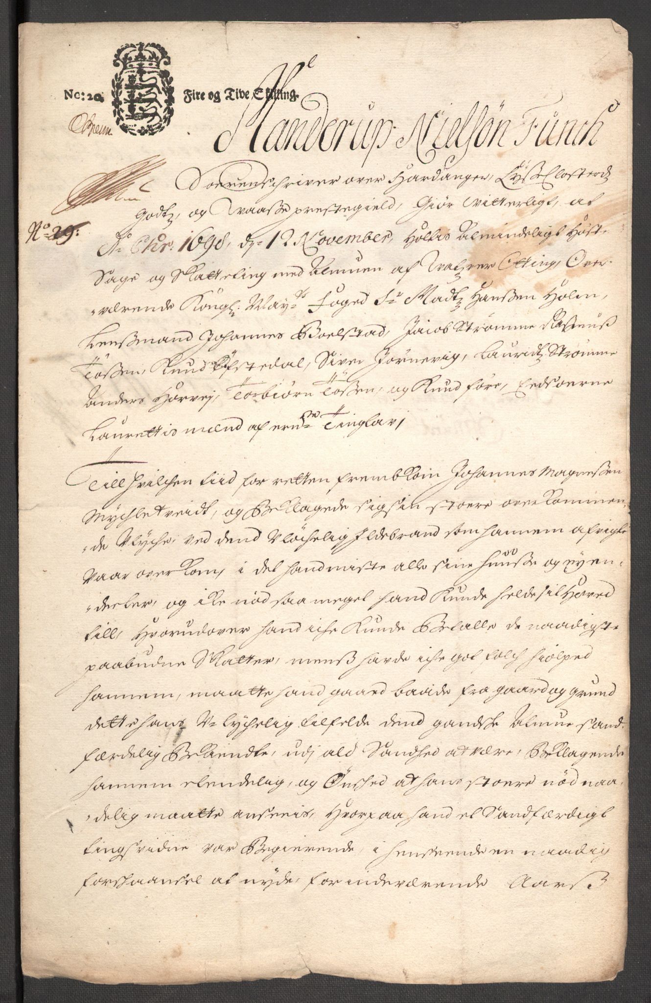 Rentekammeret inntil 1814, Reviderte regnskaper, Fogderegnskap, AV/RA-EA-4092/R51/L3184: Fogderegnskap Nordhordland og Voss, 1698-1699, p. 404