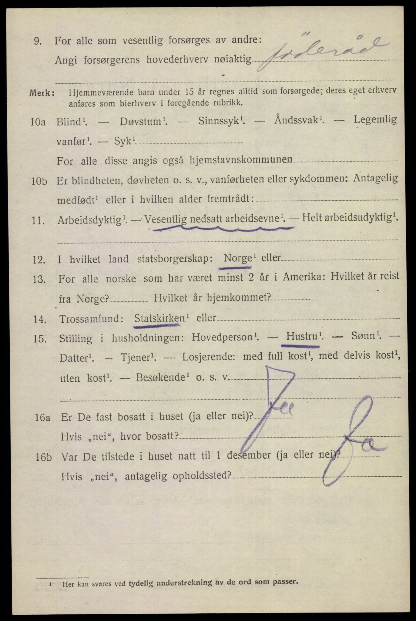 SAKO, 1920 census for Nes (Buskerud), 1920, p. 3057