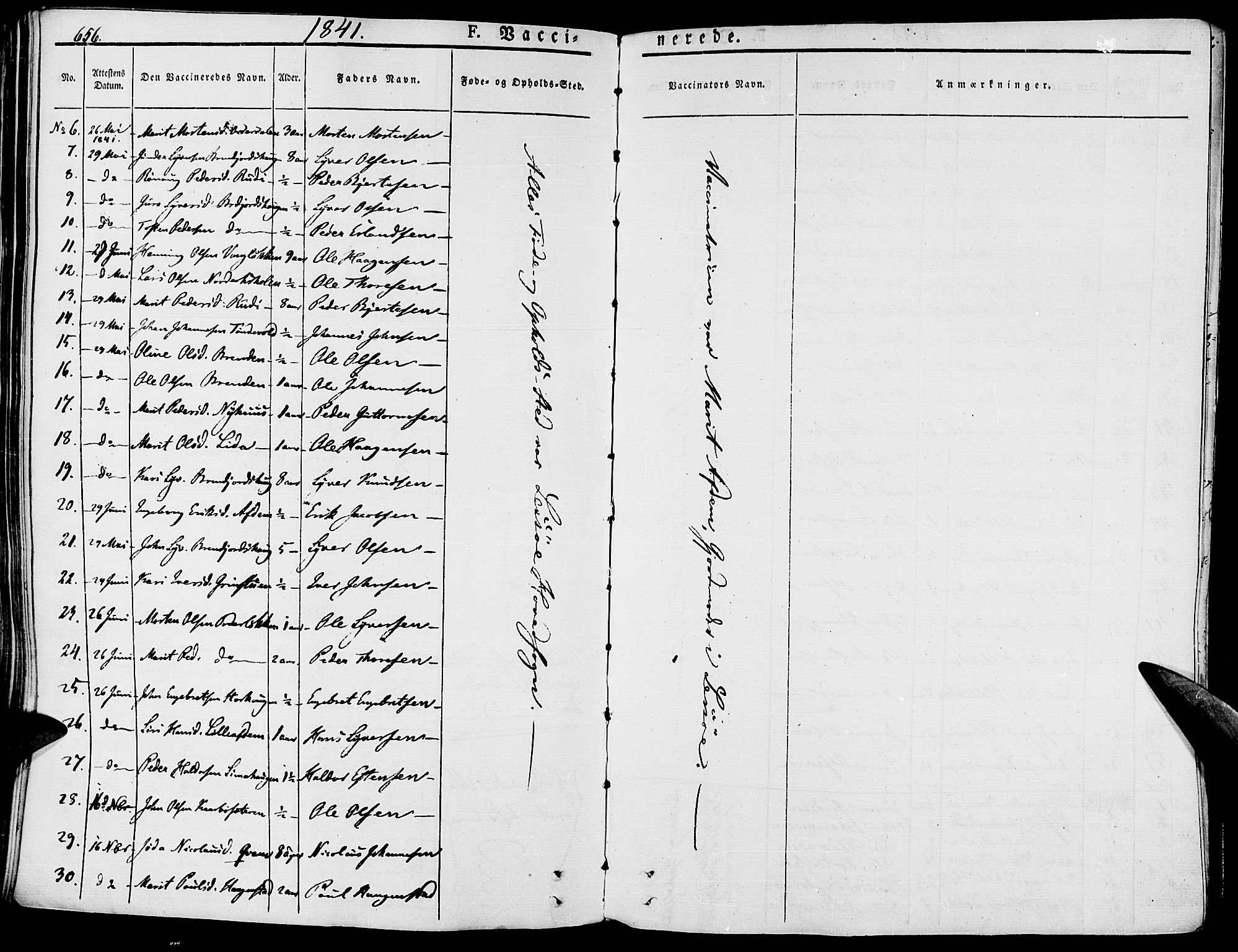 Lesja prestekontor, SAH/PREST-068/H/Ha/Haa/L0005: Parish register (official) no. 5, 1830-1842, p. 656