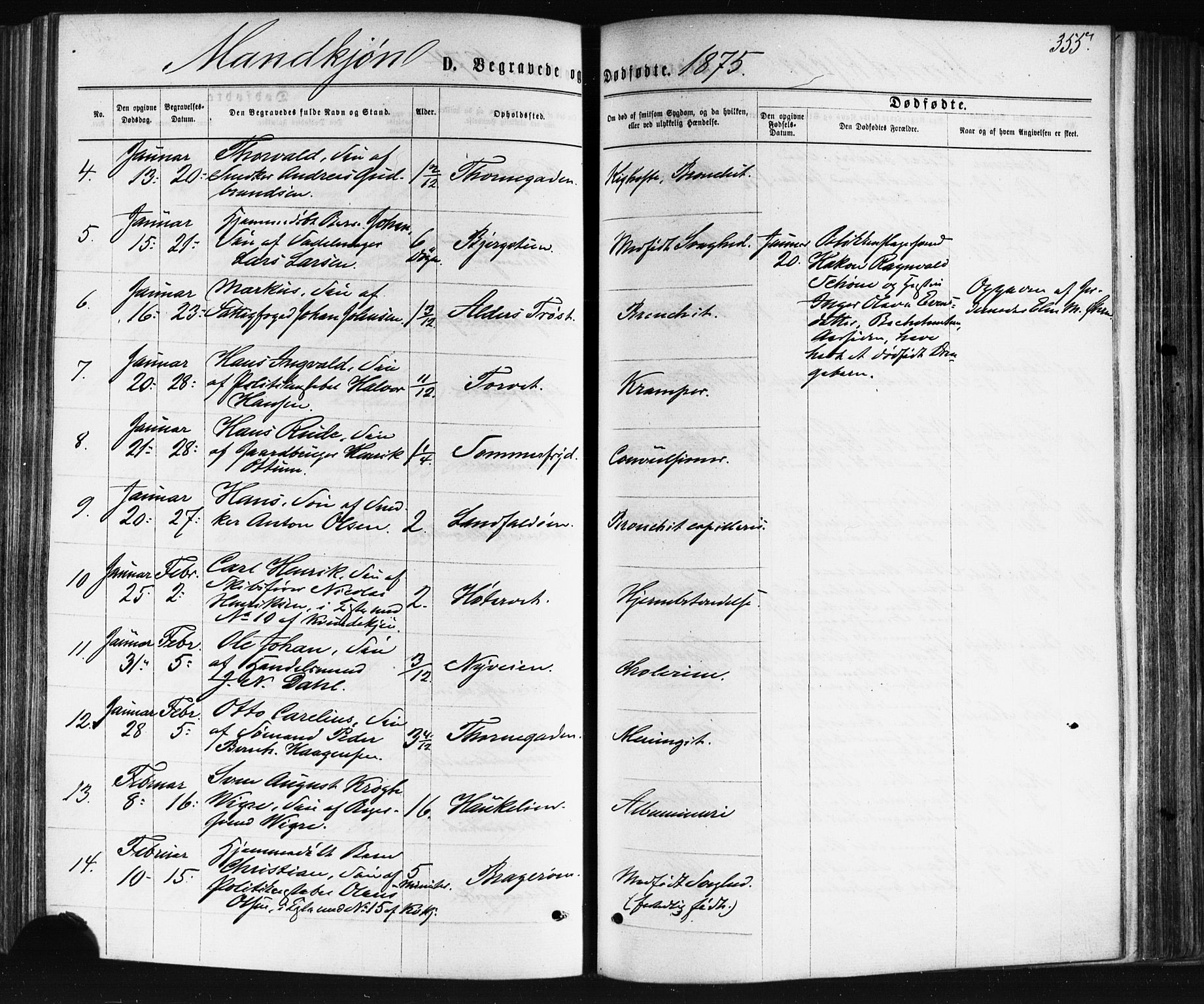 Bragernes kirkebøker, SAKO/A-6/F/Fb/L0004: Parish register (official) no. II 4, 1869-1875, p. 355