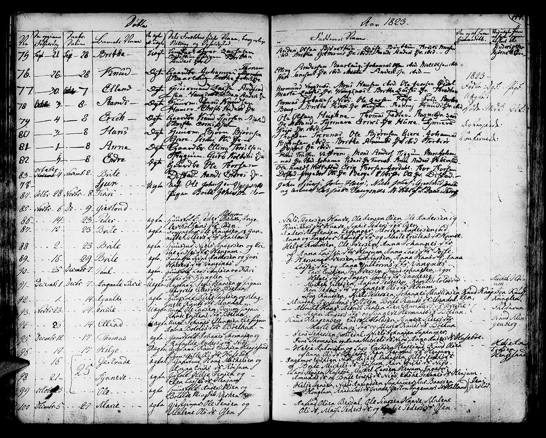 Leikanger sokneprestembete, SAB/A-81001: Parish register (official) no. A 6, 1810-1838, p. 144