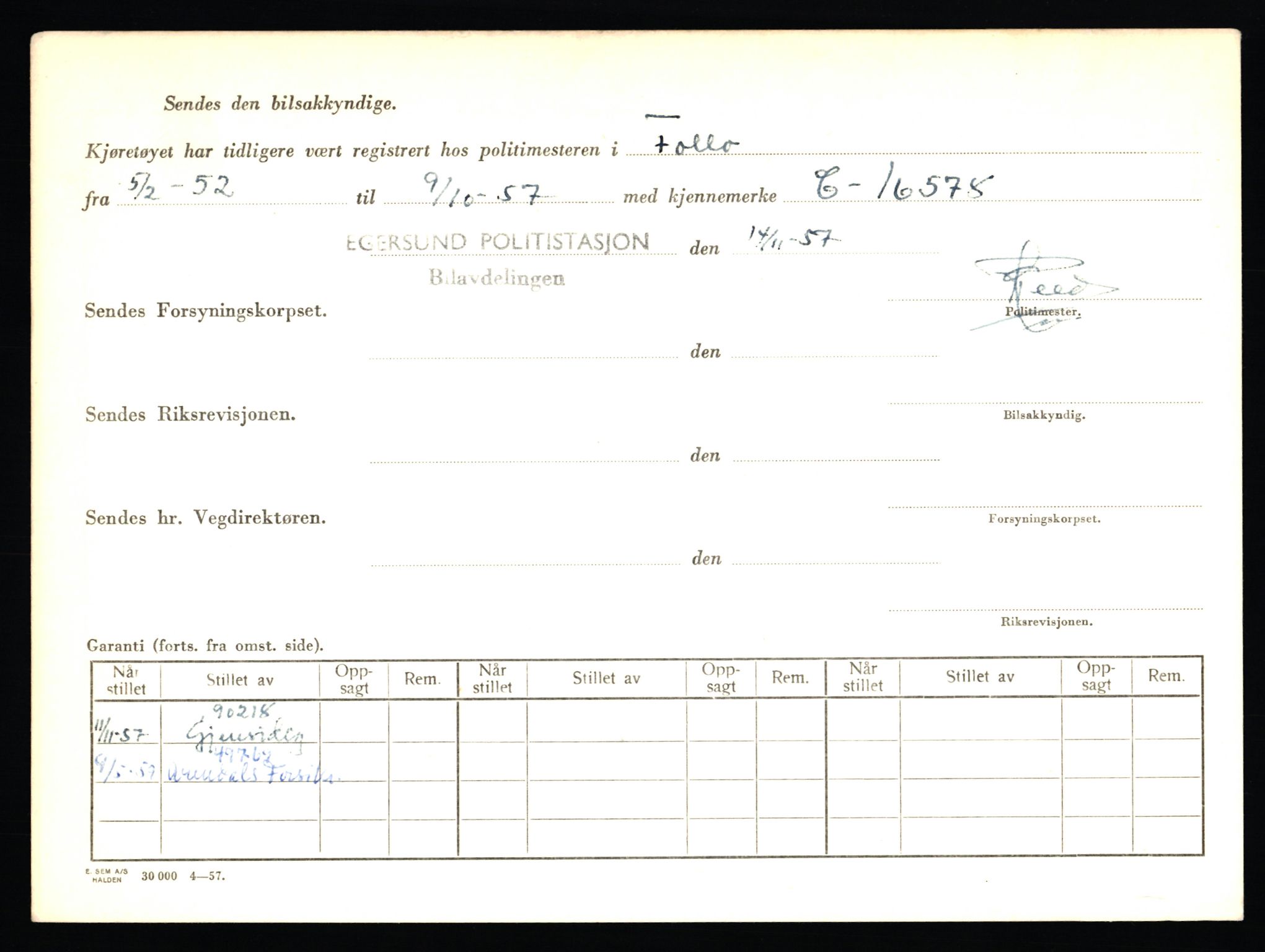 Stavanger trafikkstasjon, AV/SAST-A-101942/0/F/L0040: L-22800 - L-23999, 1930-1971, p. 116