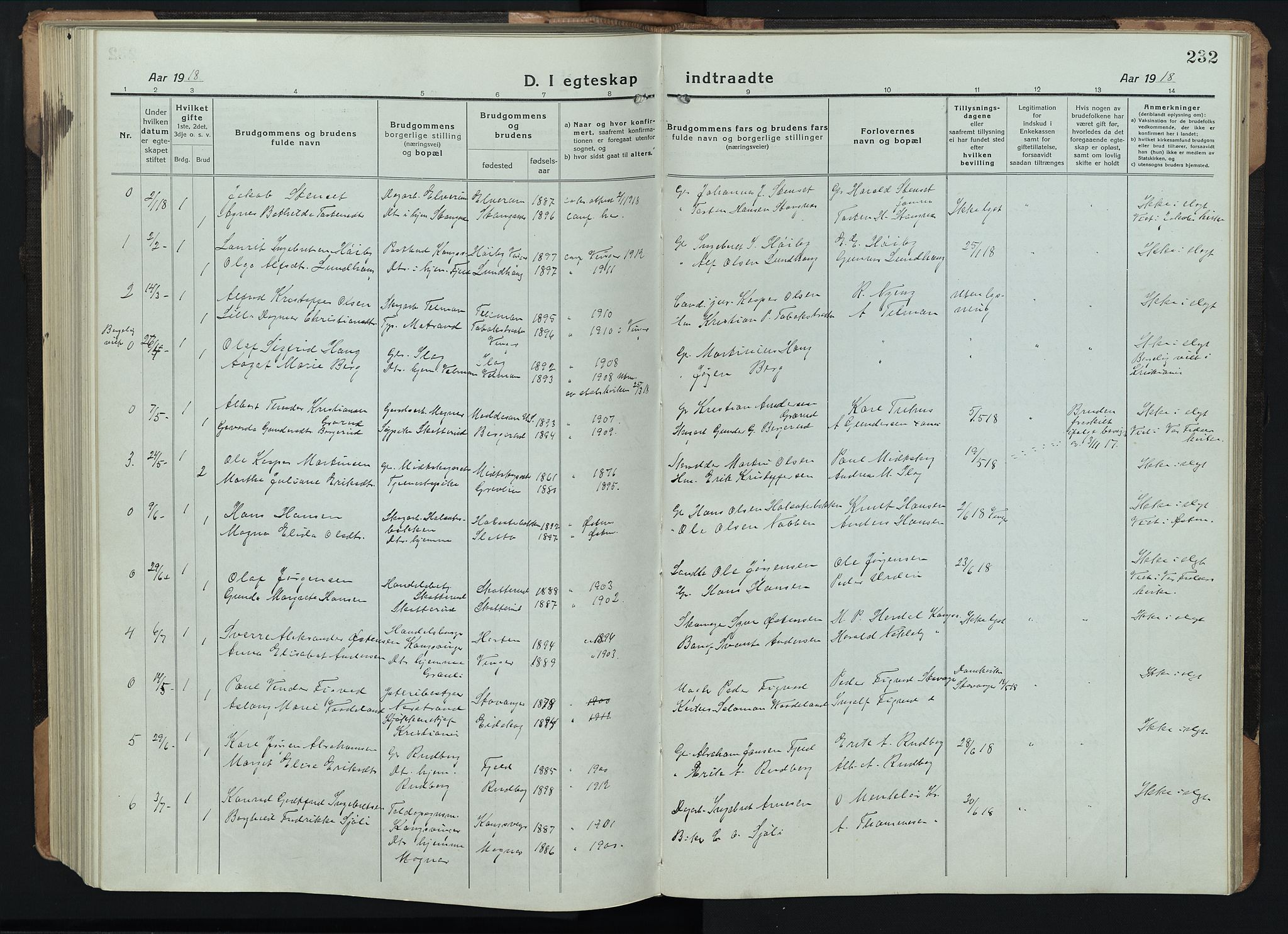 Eidskog prestekontor, AV/SAH-PREST-026/H/Ha/Hab/L0005: Parish register (copy) no. 5, 1916-1946, p. 232