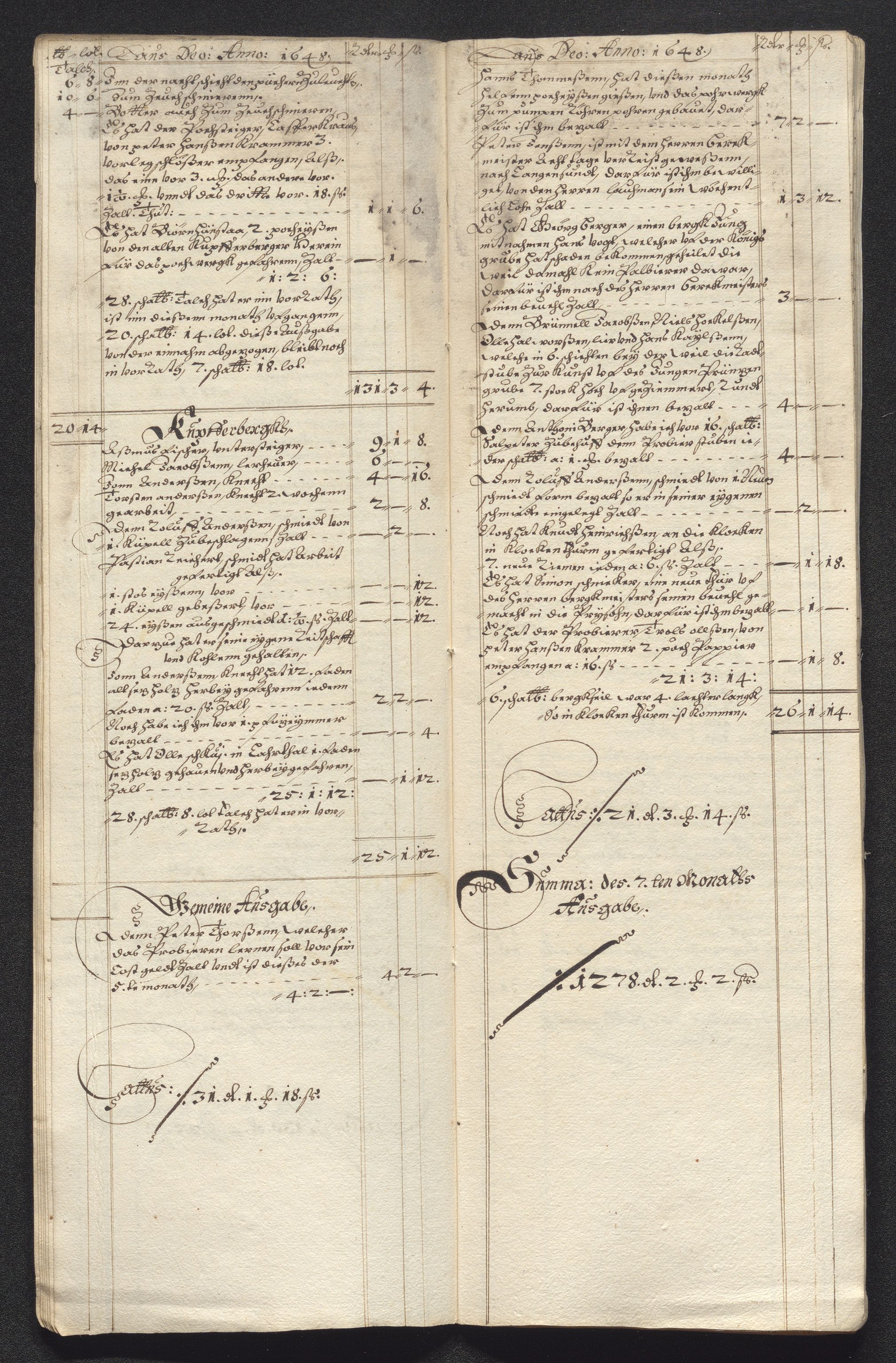 Kongsberg Sølvverk 1623-1816, AV/SAKO-EA-3135/001/D/Dc/Dcd/L0022: Utgiftsregnskap for gruver m.m., 1647-1648, p. 550