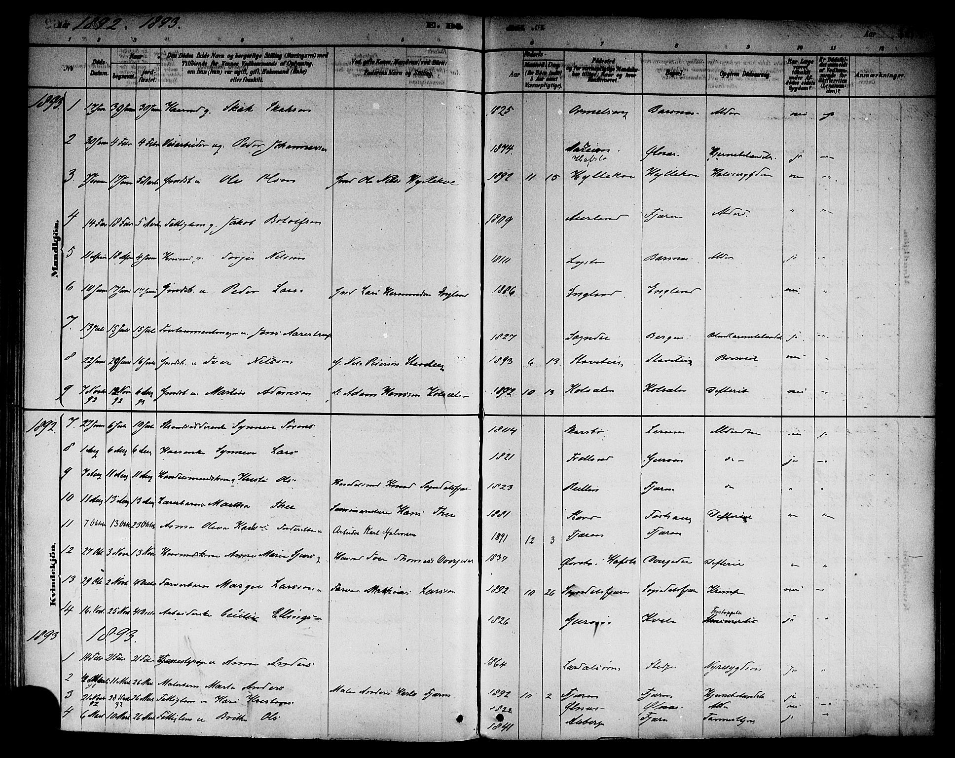 Sogndal sokneprestembete, AV/SAB-A-81301/H/Haa/Haab/L0001: Parish register (official) no. B 1, 1878-1899, p. 163