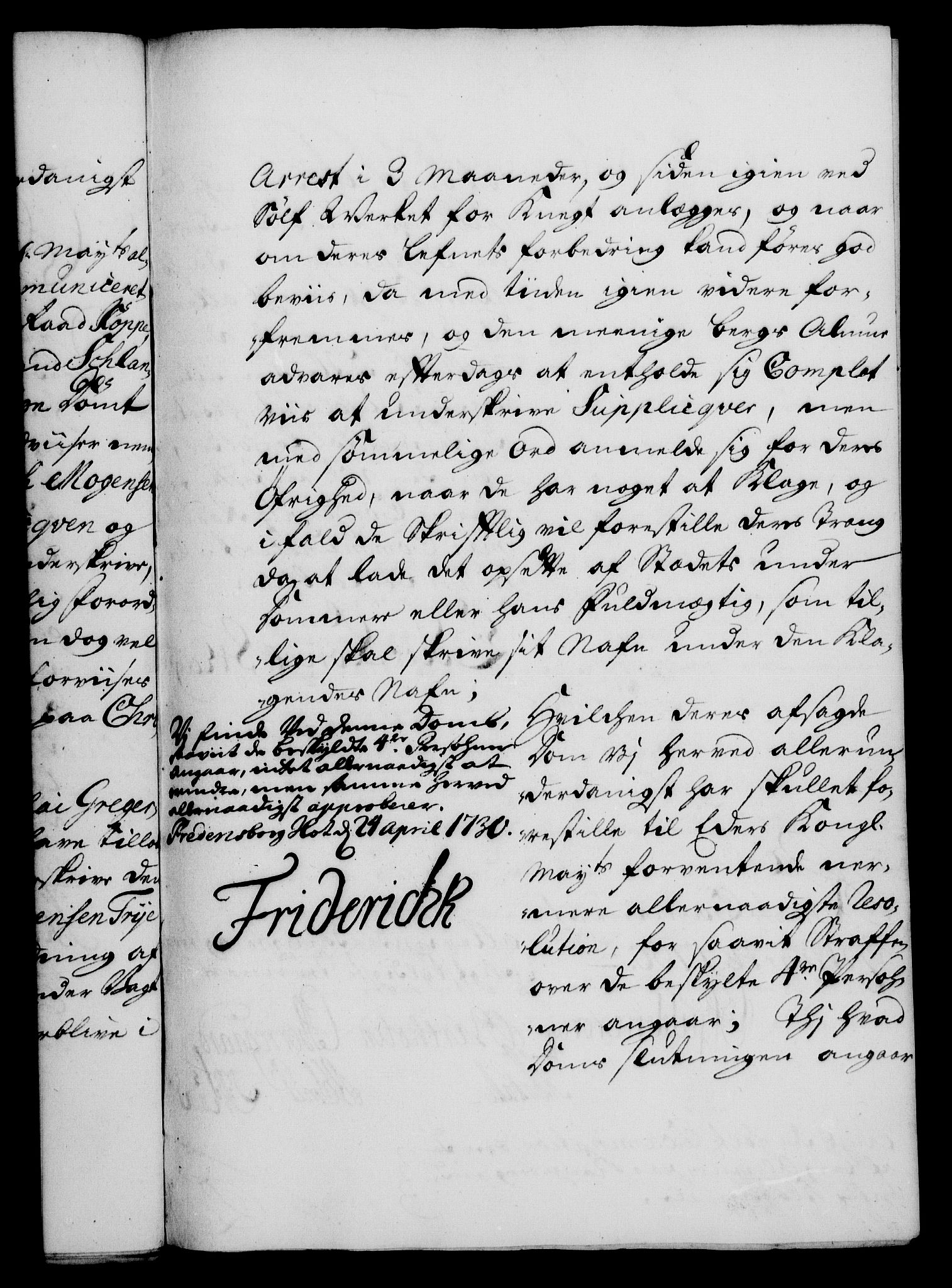 Rentekammeret, Kammerkanselliet, RA/EA-3111/G/Gf/Gfa/L0013: Norsk relasjons- og resolusjonsprotokoll (merket RK 52.13), 1730, p. 320
