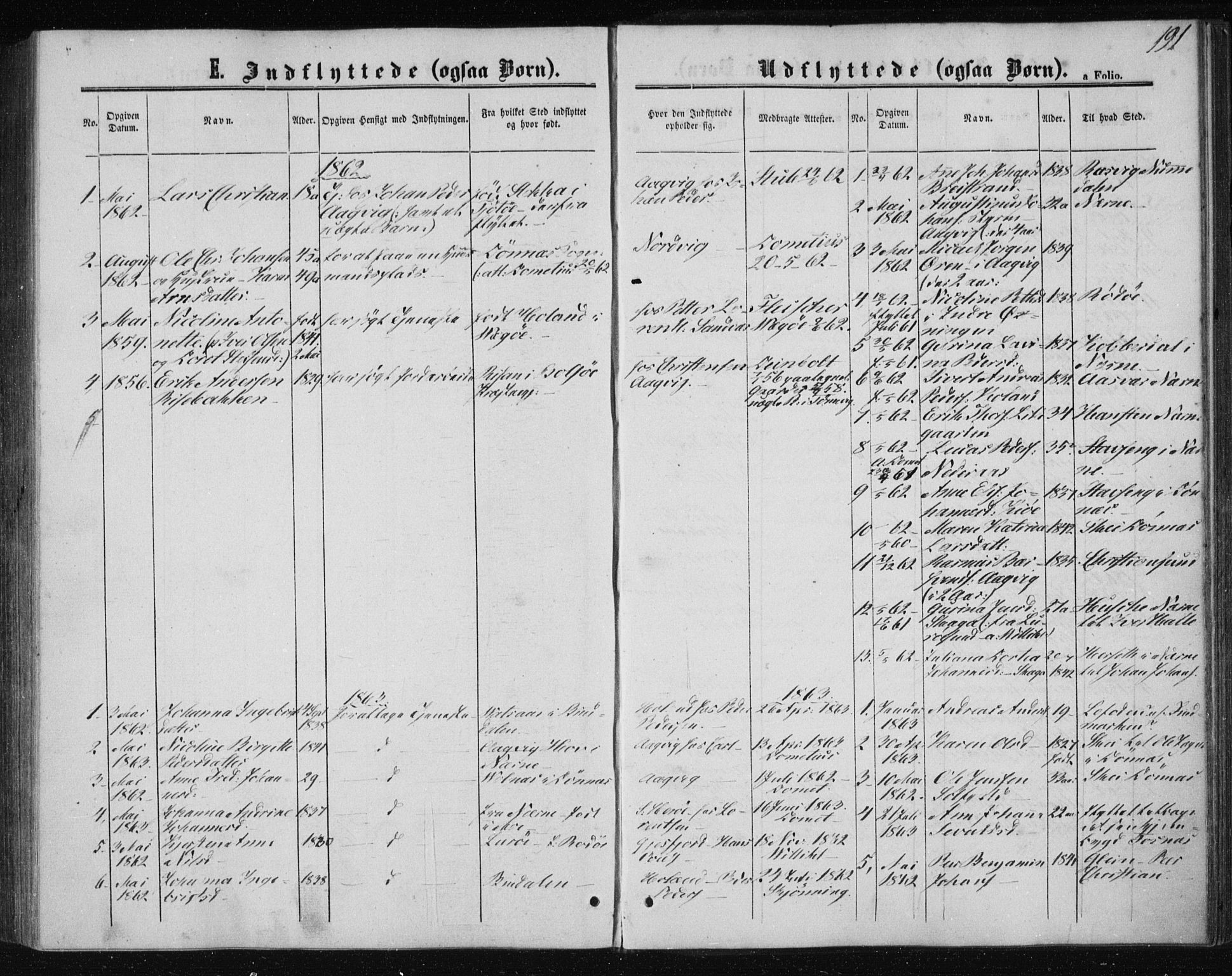 Ministerialprotokoller, klokkerbøker og fødselsregistre - Nordland, AV/SAT-A-1459/834/L0505: Parish register (official) no. 834A03, 1862-1871, p. 191