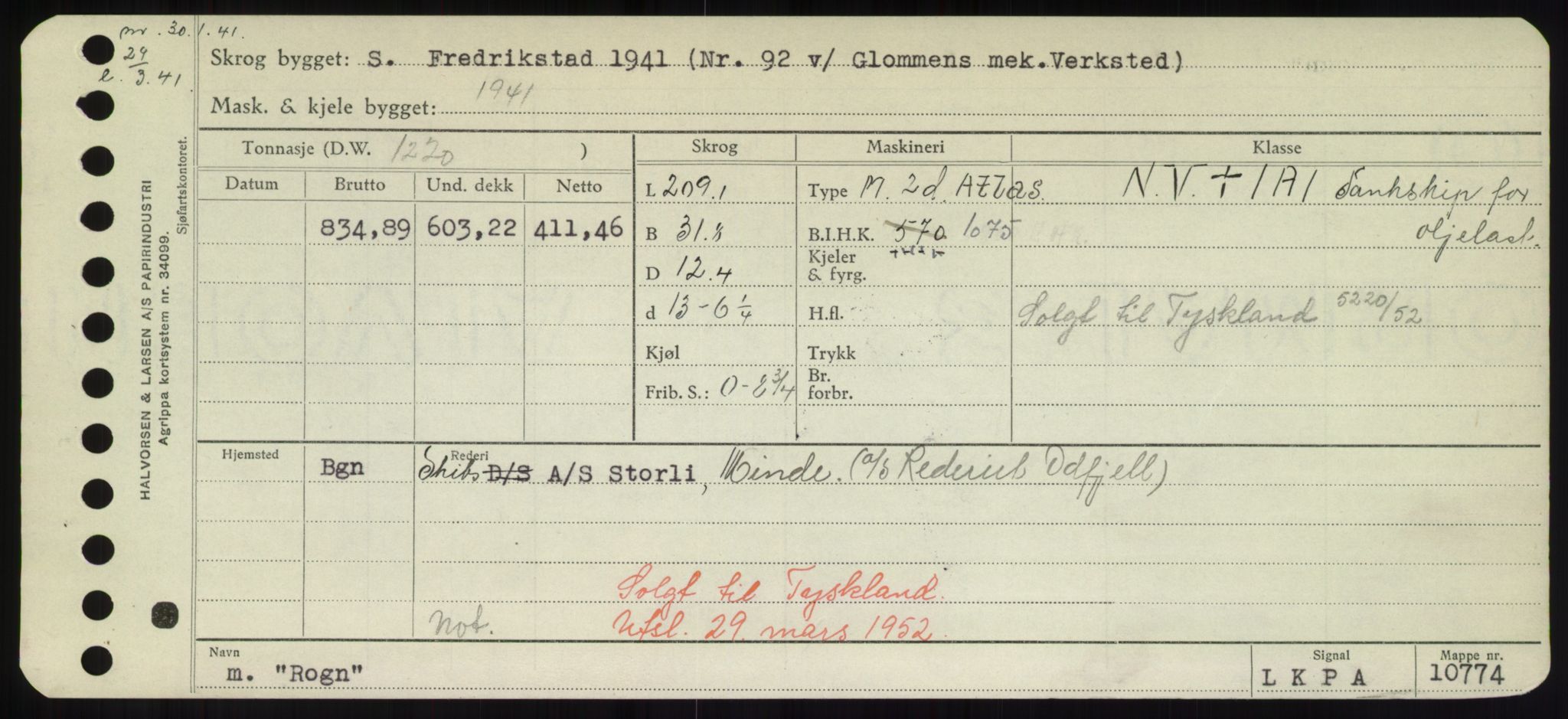 Sjøfartsdirektoratet med forløpere, Skipsmålingen, RA/S-1627/H/Hd/L0031: Fartøy, Rju-Sam, p. 47