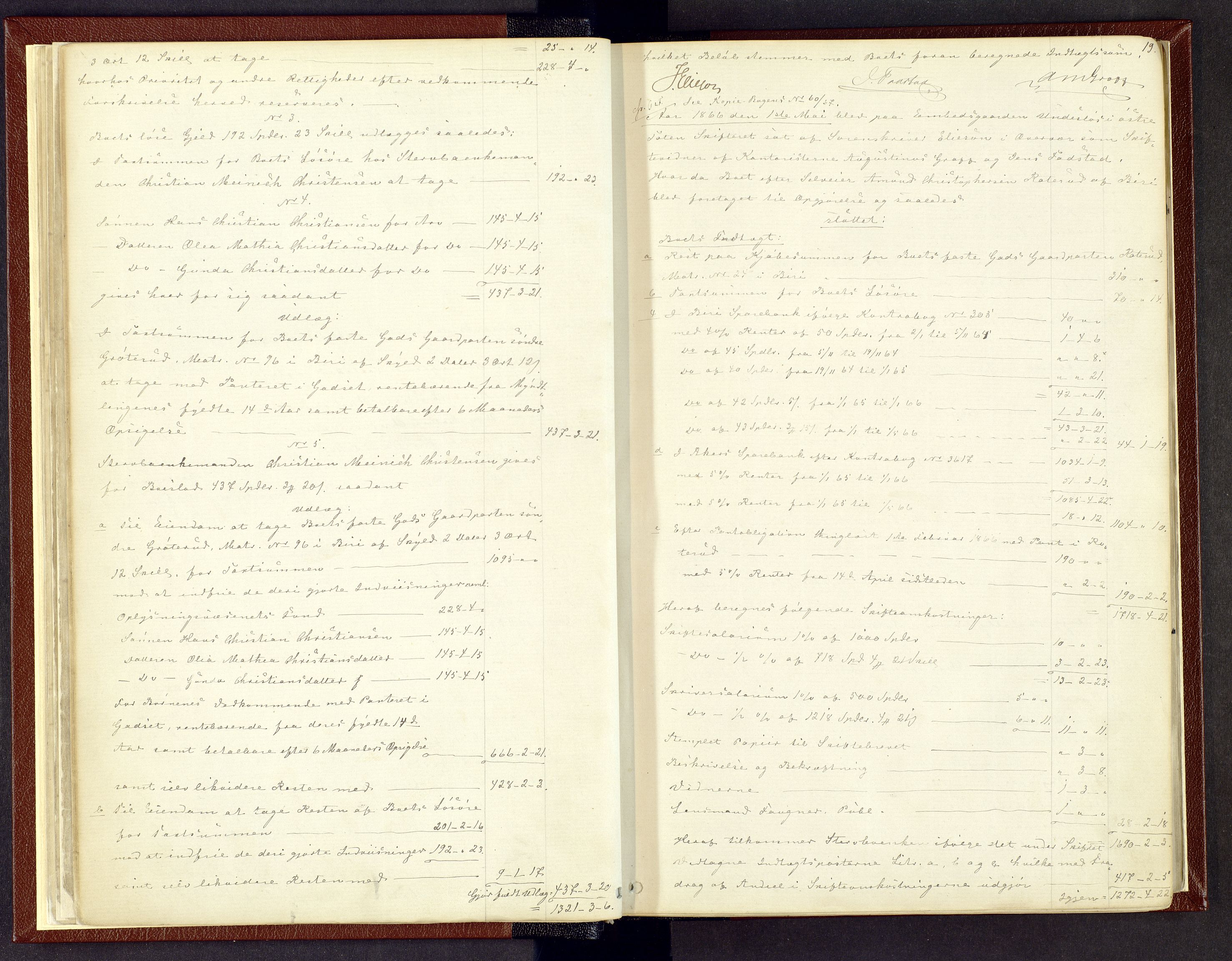 Toten tingrett, AV/SAH-TING-006/J/Jb/L0006: Skiftebehandlingsprotokoll - Biri, 1864-1903, p. 18b-19a