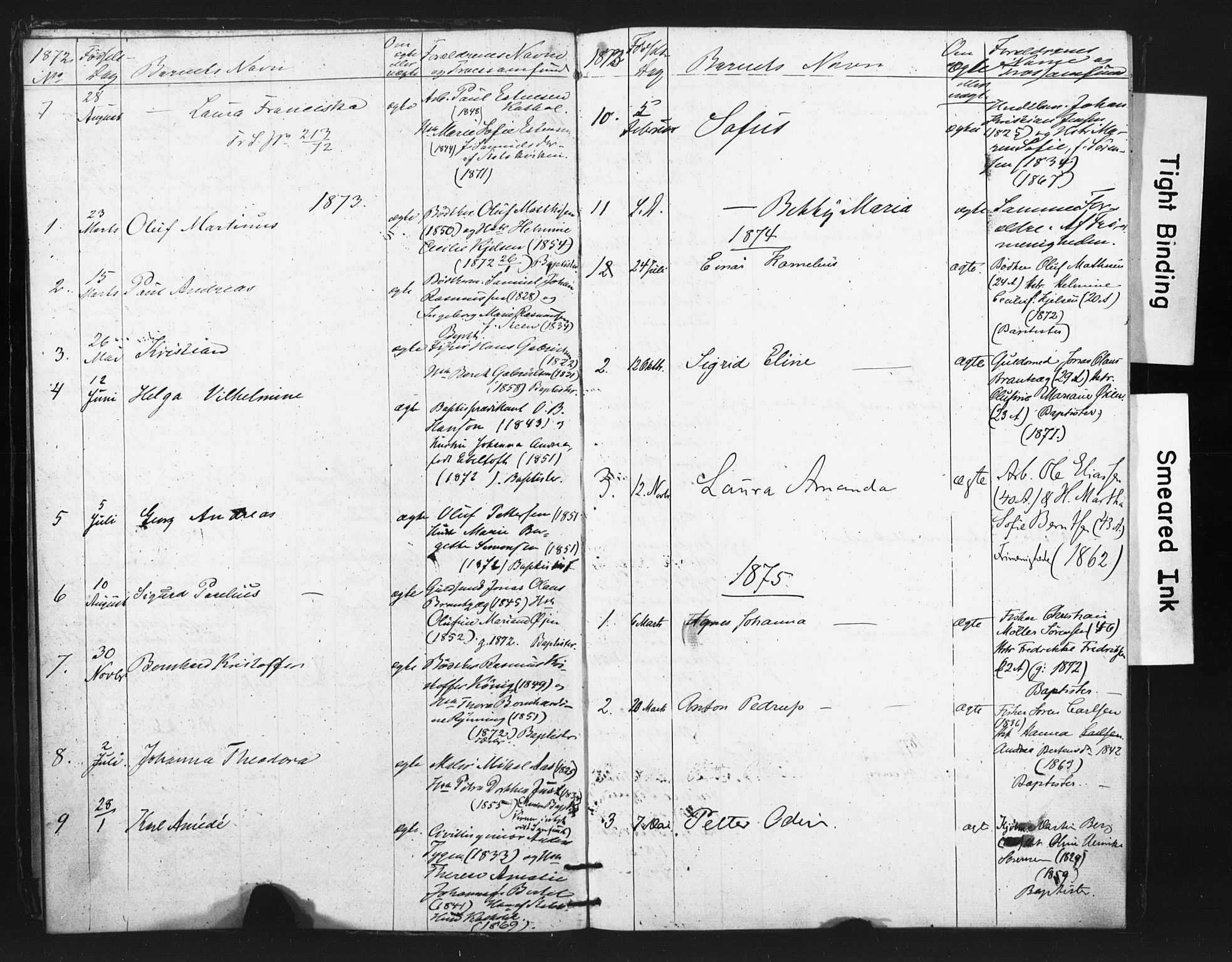 Tromsø sokneprestkontor/stiftsprosti/domprosti, SATØ/S-1343/G/Ge/L0067: Dissenter register no. 67, 1856-1882