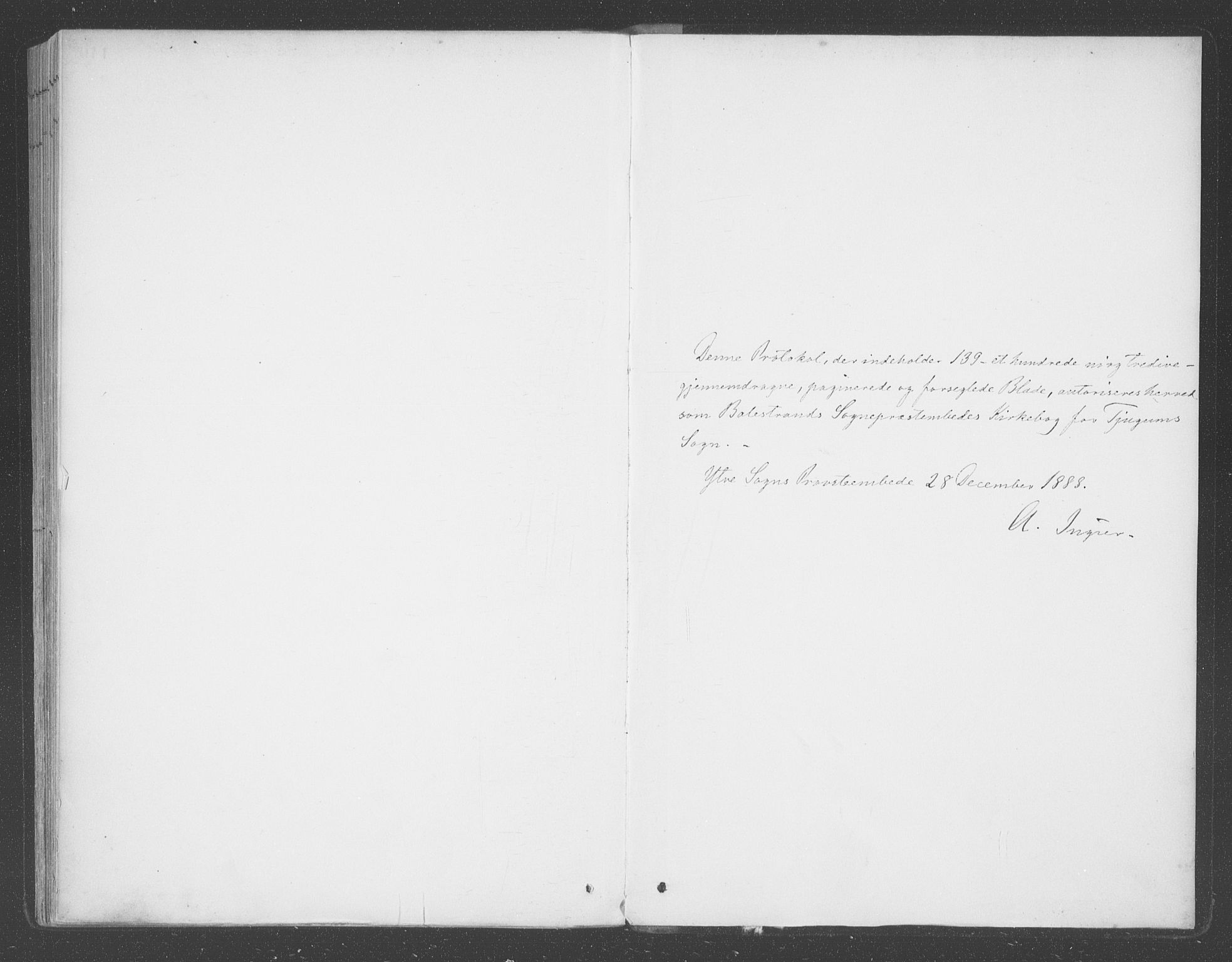 Balestrand sokneprestembete, AV/SAB-A-79601/H/Haa/Haab/L0001: Parish register (official) no. B  1, 1889-1910