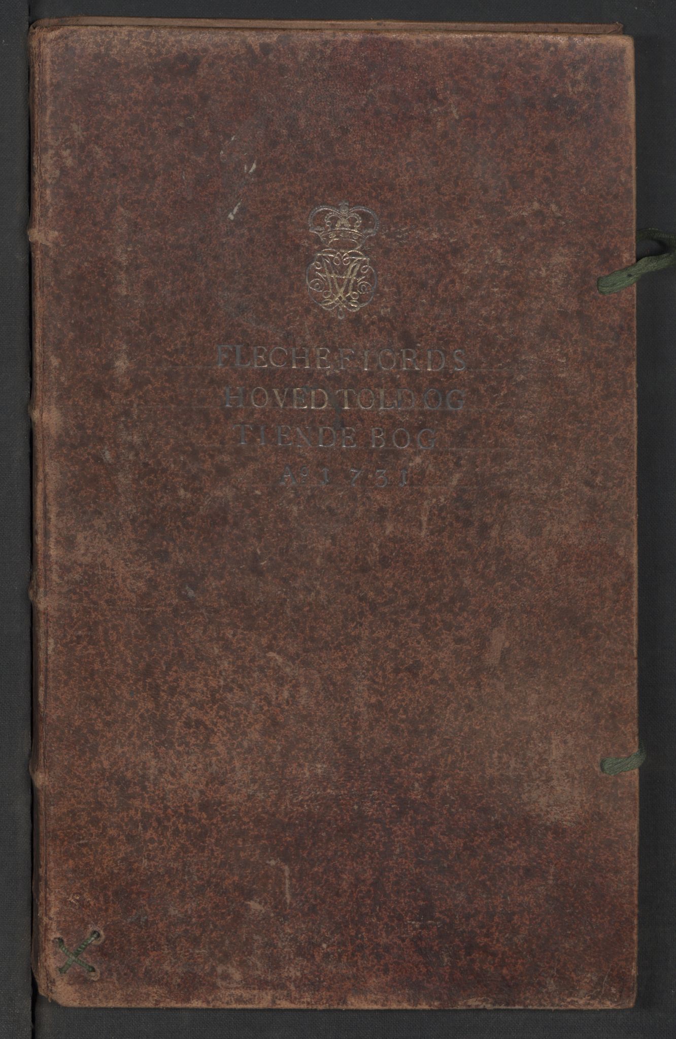 Generaltollkammeret, tollregnskaper, RA/EA-5490/R19/L0006/0001: Tollregnskaper Flekkefjord / Hovedtollbok, 1731