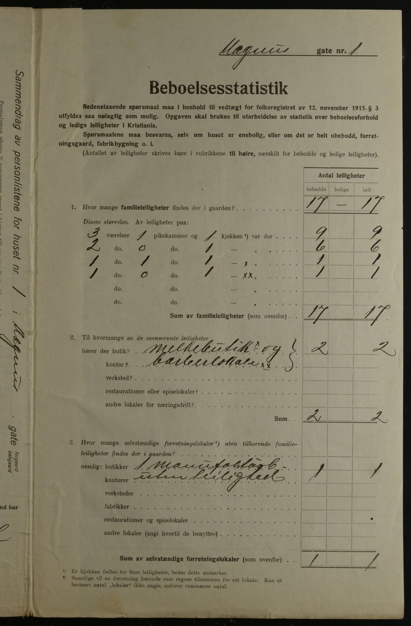 OBA, Municipal Census 1923 for Kristiania, 1923, p. 65857