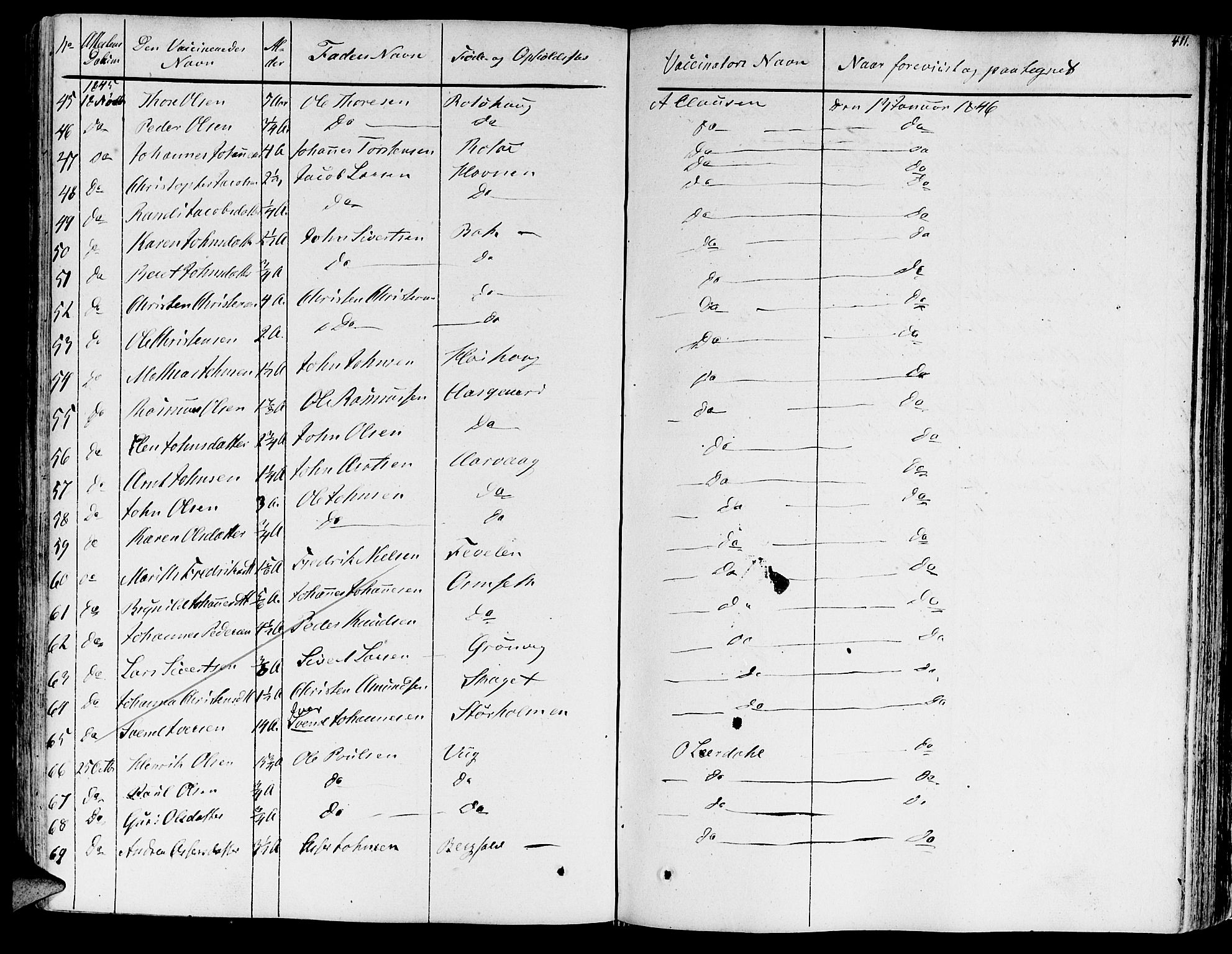 Ministerialprotokoller, klokkerbøker og fødselsregistre - Møre og Romsdal, AV/SAT-A-1454/578/L0904: Parish register (official) no. 578A03, 1836-1858, p. 411