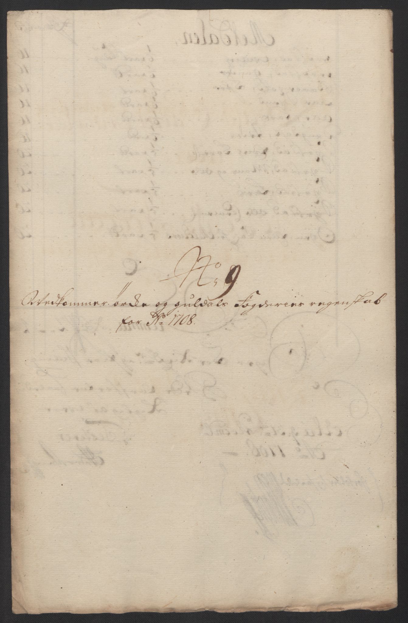 Rentekammeret inntil 1814, Reviderte regnskaper, Fogderegnskap, RA/EA-4092/R60/L3958: Fogderegnskap Orkdal og Gauldal, 1708, p. 221