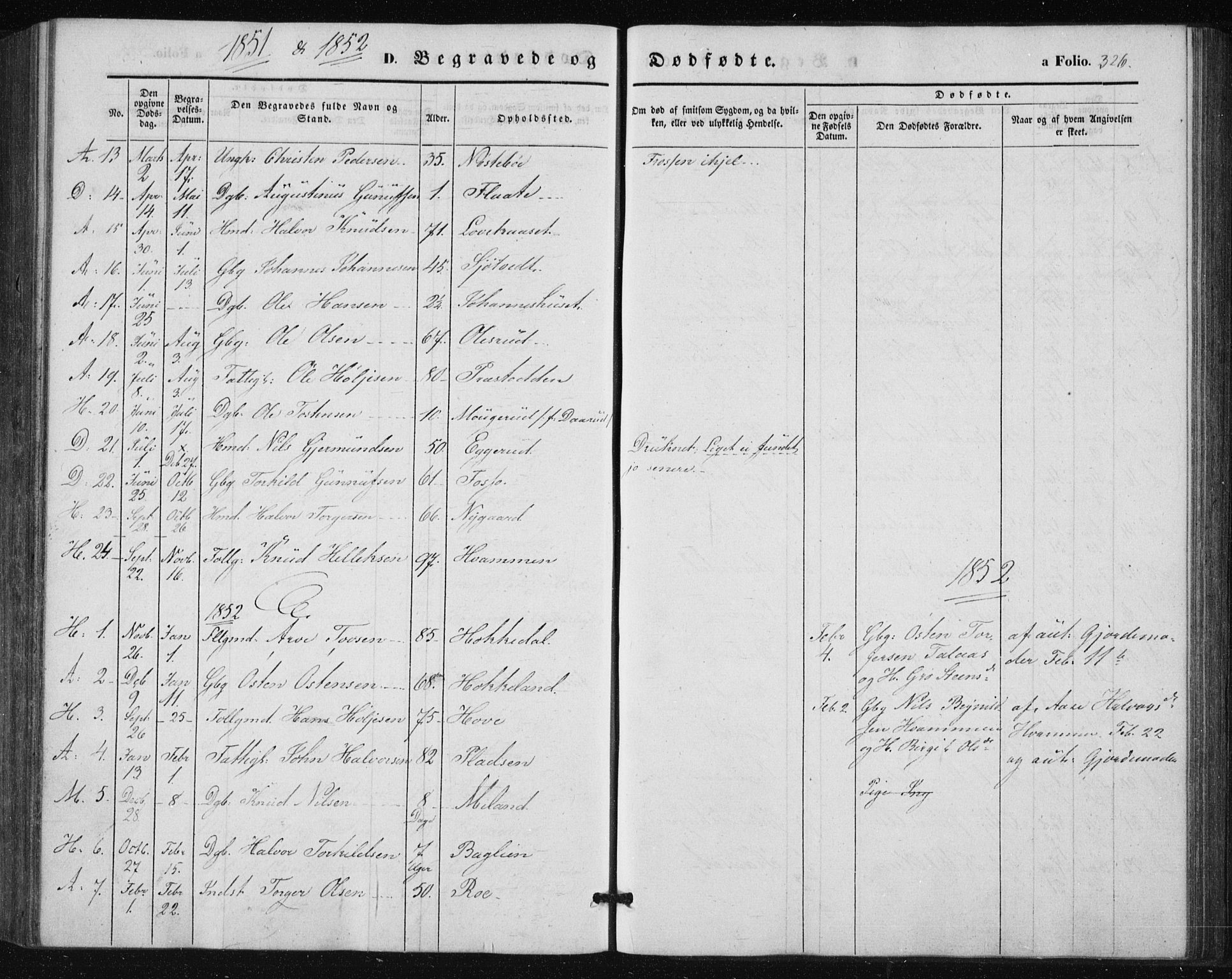 Tinn kirkebøker, SAKO/A-308/F/Fa/L0005: Parish register (official) no. I 5, 1844-1856, p. 326