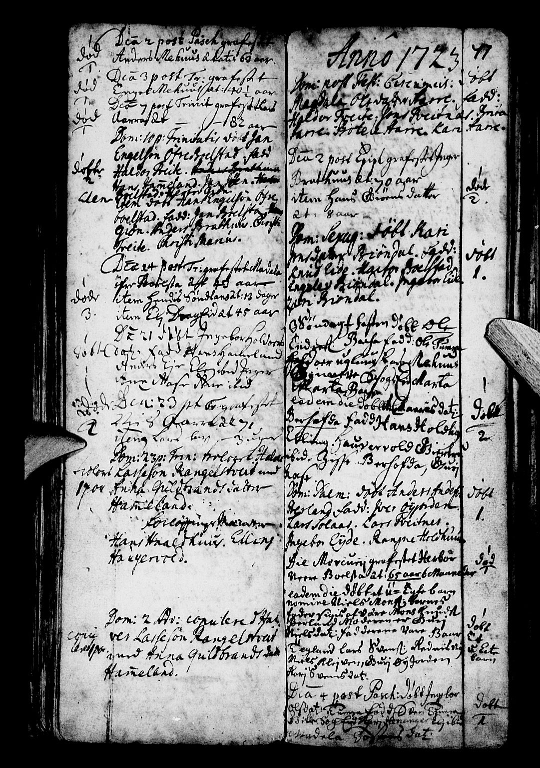 Os sokneprestembete, SAB/A-99929: Parish register (official) no. A 3, 1669-1760, p. 47