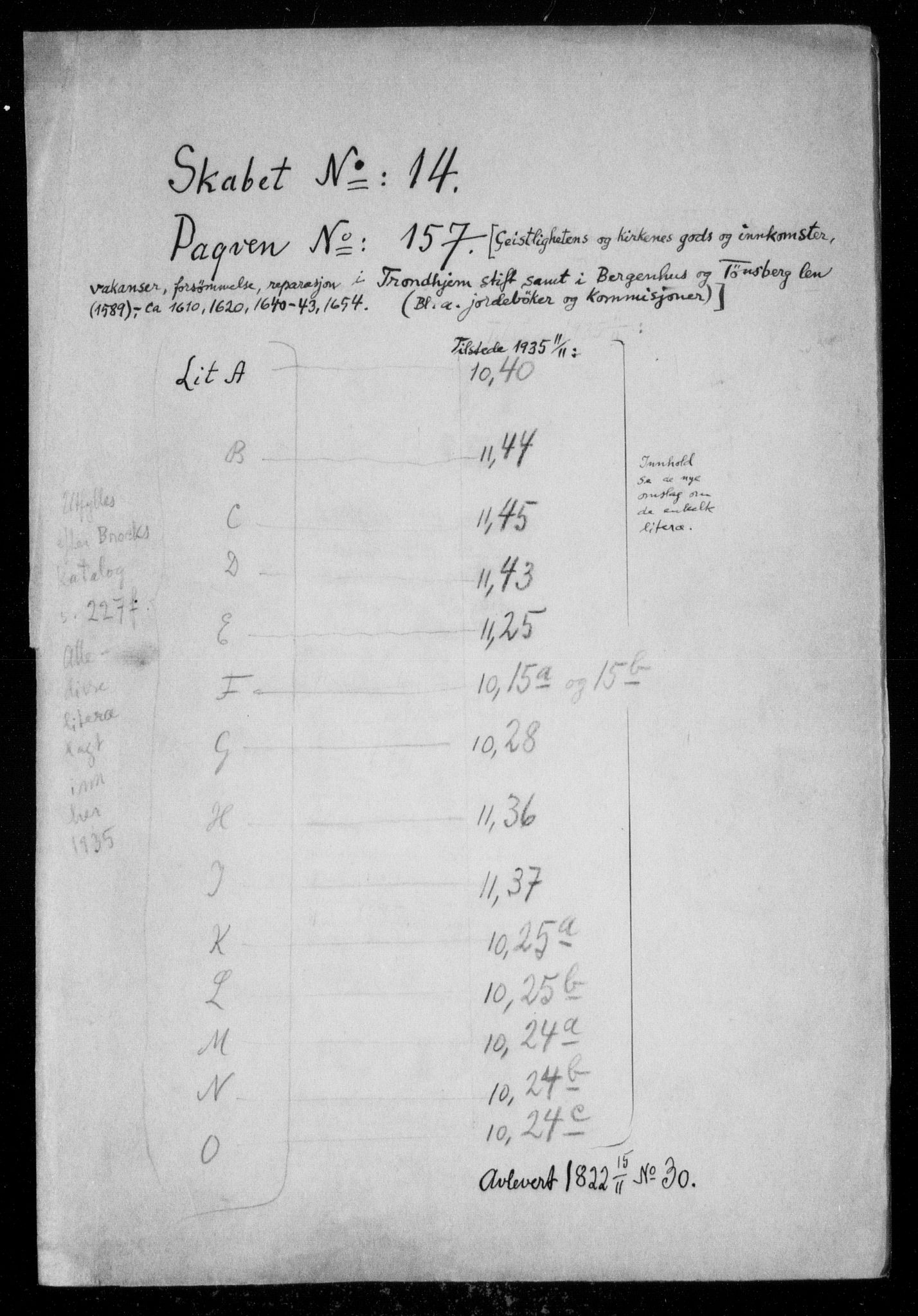 Danske Kanselli, Skapsaker, AV/RA-EA-4061/F/L0061: Skap 14, pakke 123-157, 1600-1718, p. 99