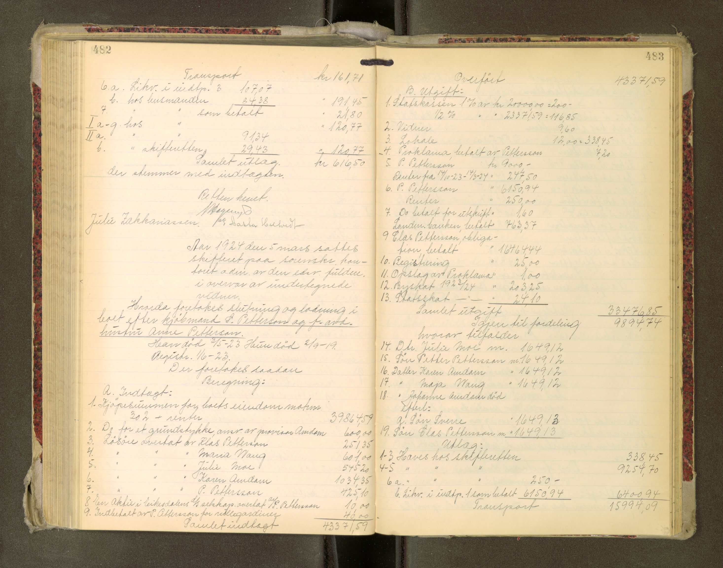 Romsdal sorenskriveri, AV/SAT-A-4149/1/3/3A/L0022: Skifteutlodnings Protokoll, 1920-1924, p. 482-483