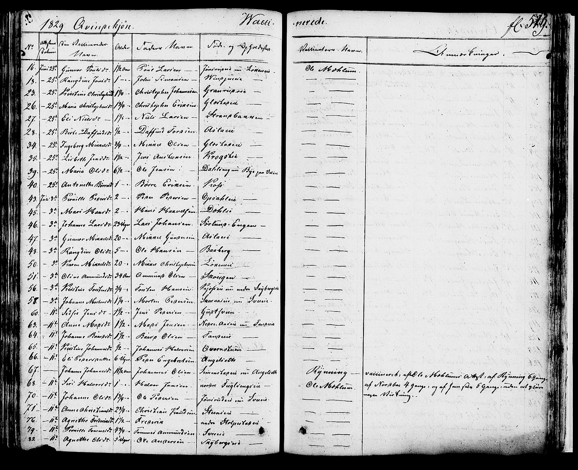 Ringsaker prestekontor, AV/SAH-PREST-014/K/Ka/L0007: Parish register (official) no. 7B, 1826-1837, p. 519