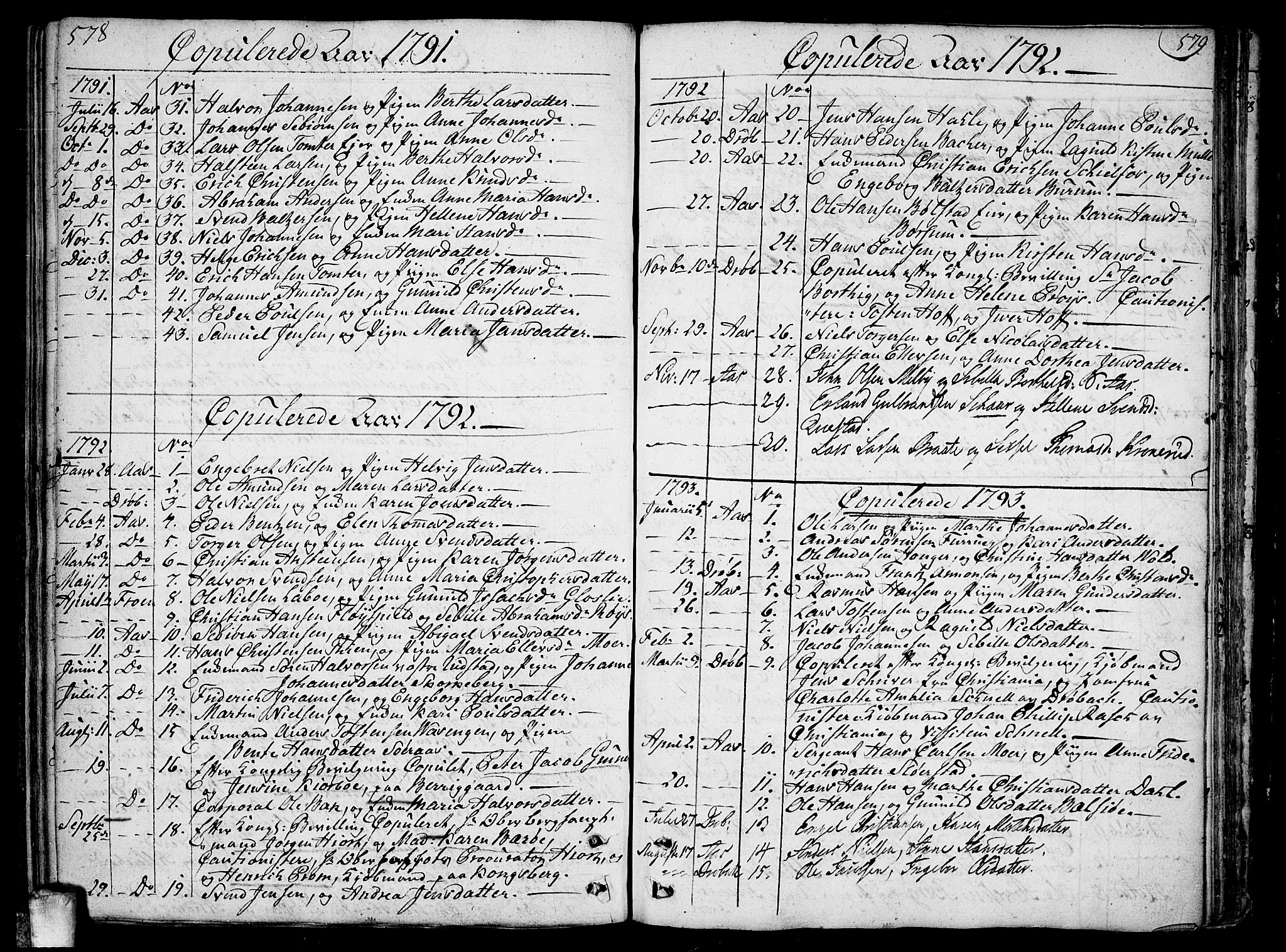 Ås prestekontor Kirkebøker, AV/SAO-A-10894/F/Fa/L0002: Parish register (official) no. I 2, 1778-1813, p. 578-579