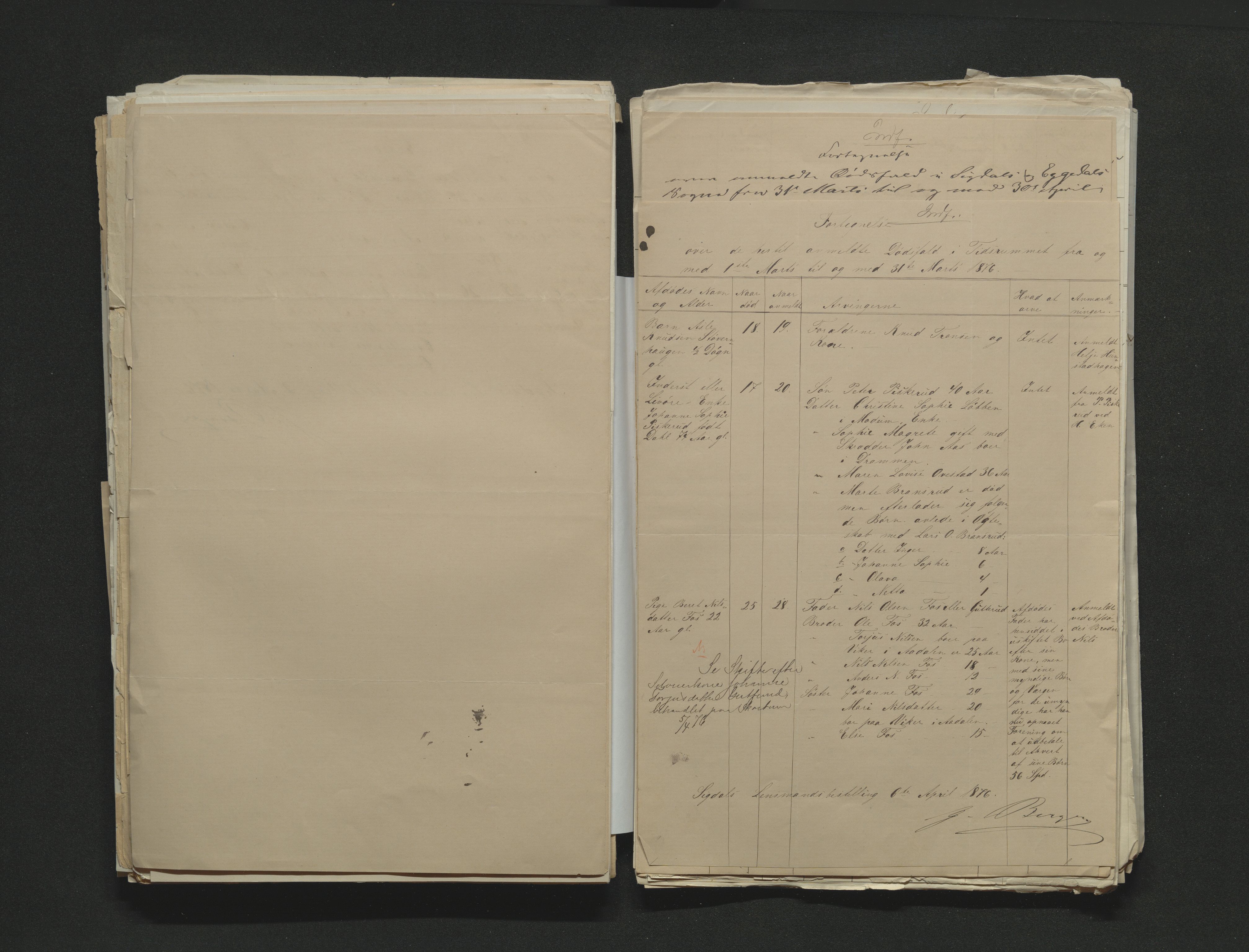 Eiker, Modum og Sigdal sorenskriveri, AV/SAKO-A-123/H/Ha/Hab/L0014: Dødsfallsmeldinger, 1874-1877, p. 472