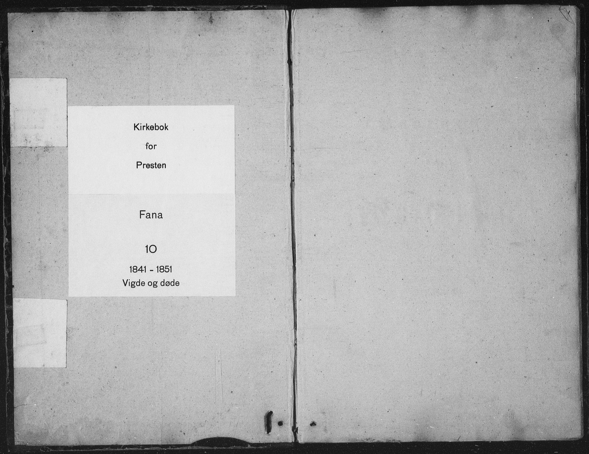 Fana Sokneprestembete, AV/SAB-A-75101/H/Haa/Haaa/L0010: Parish register (official) no. A 10, 1841-1851