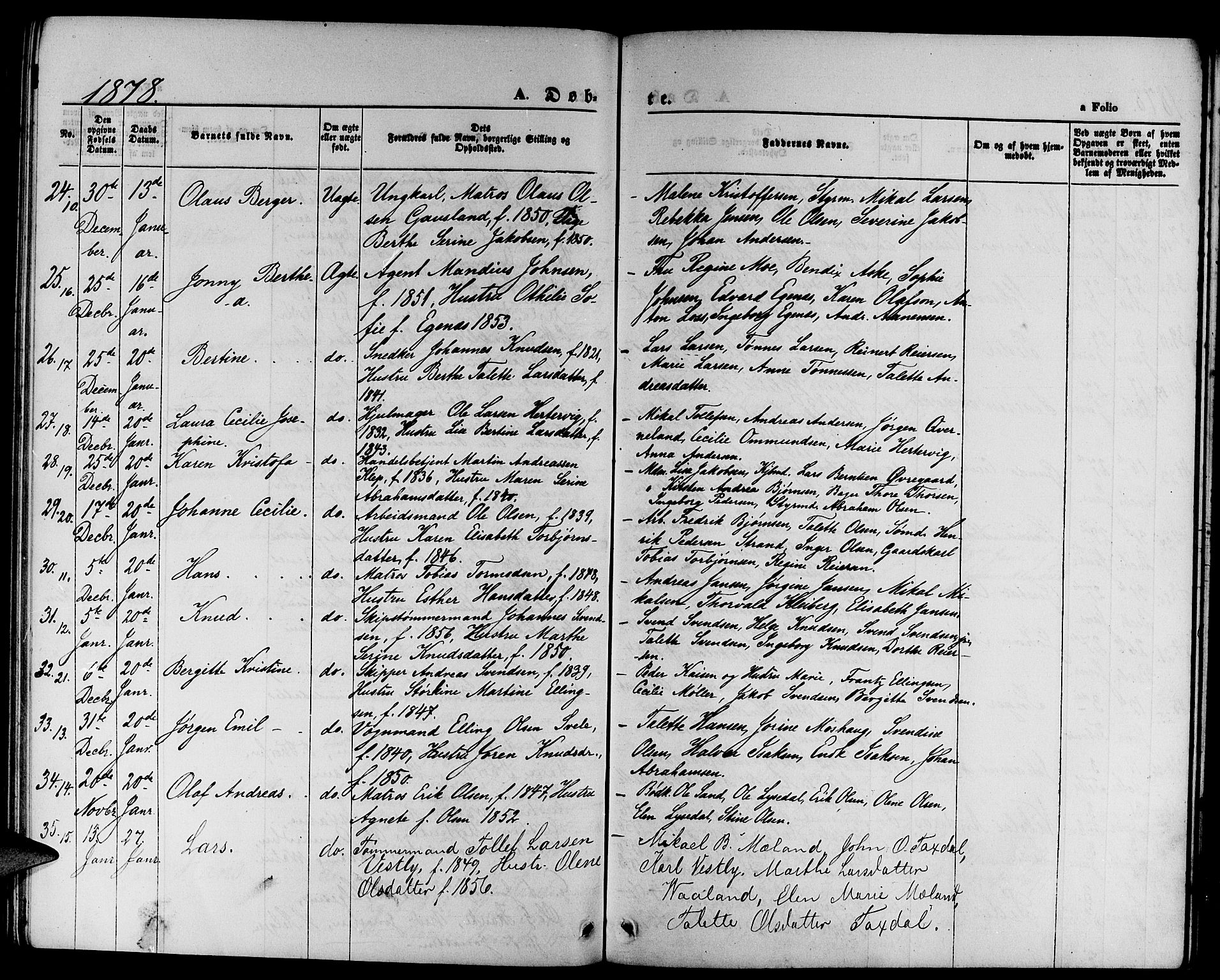 St. Petri sokneprestkontor, AV/SAST-A-101813/001/30/30BB/L0001: Parish register (copy) no. B 1, 1865-1878