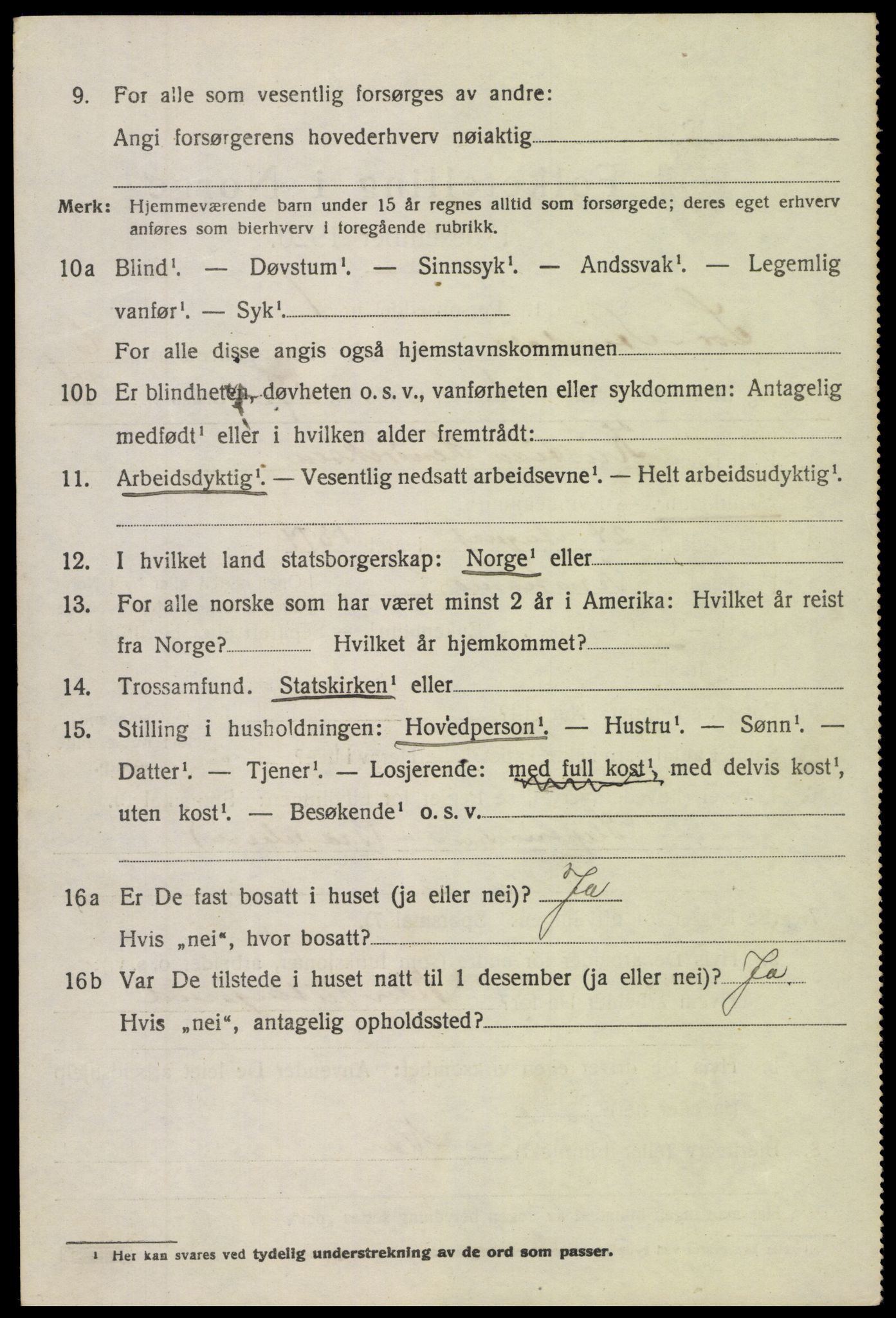 SAH, 1920 census for Sør-Aurdal, 1920, p. 2896