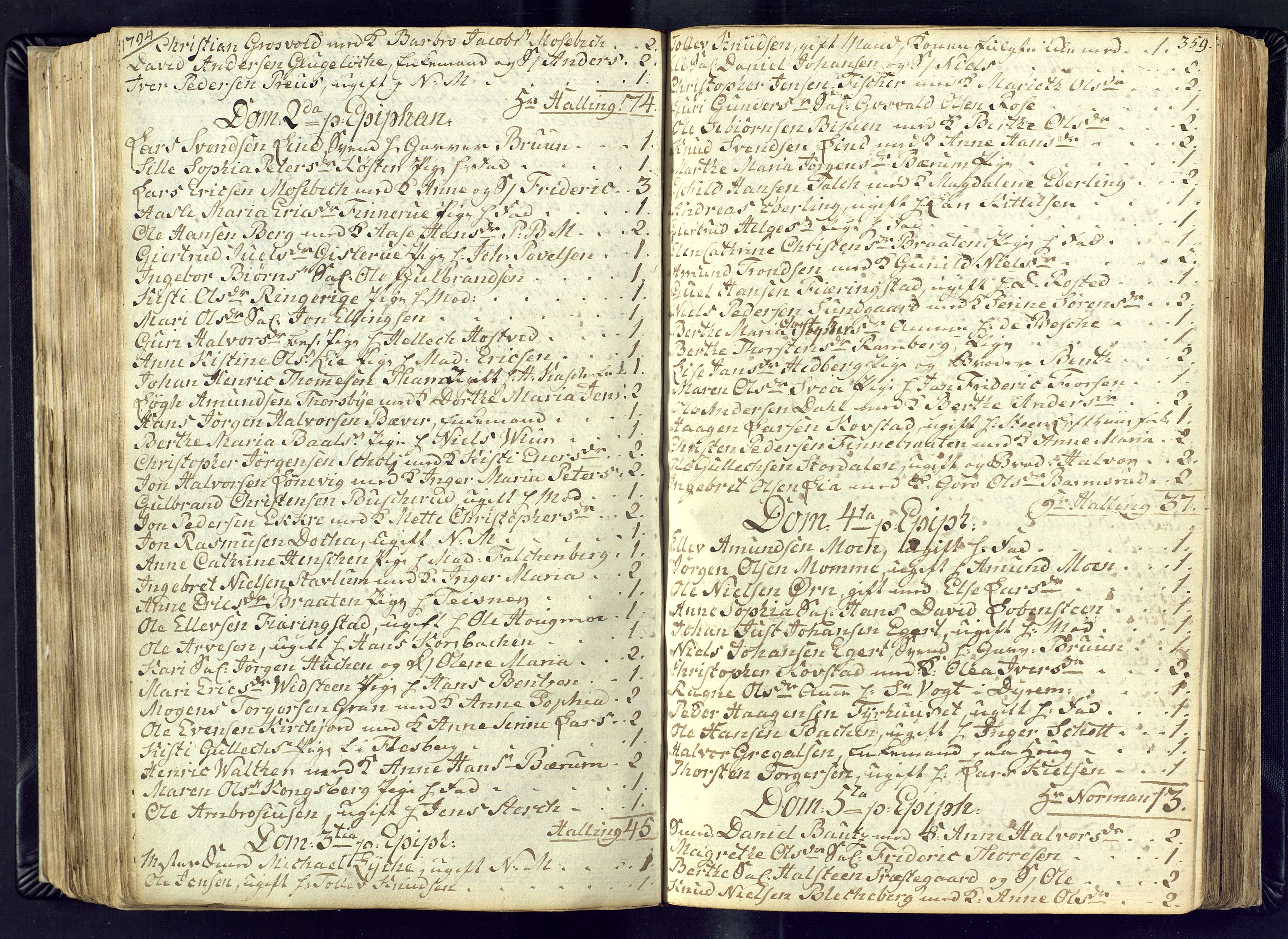 Kongsberg kirkebøker, AV/SAKO-A-22/M/Ma/L0011: Communicants register no. 11, 1788-1795, p. 359