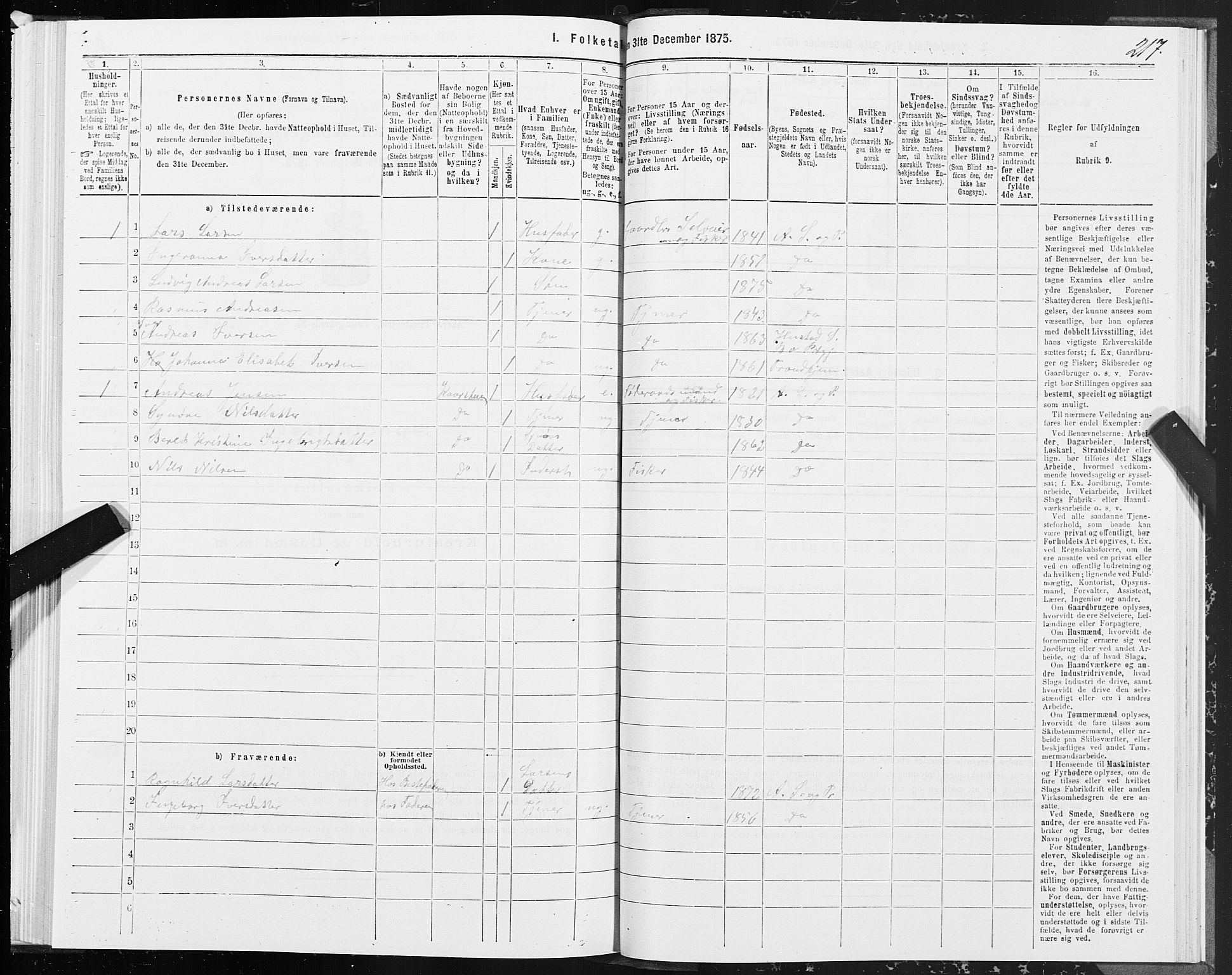 SAT, 1875 census for 1545P Aukra, 1875, p. 2217