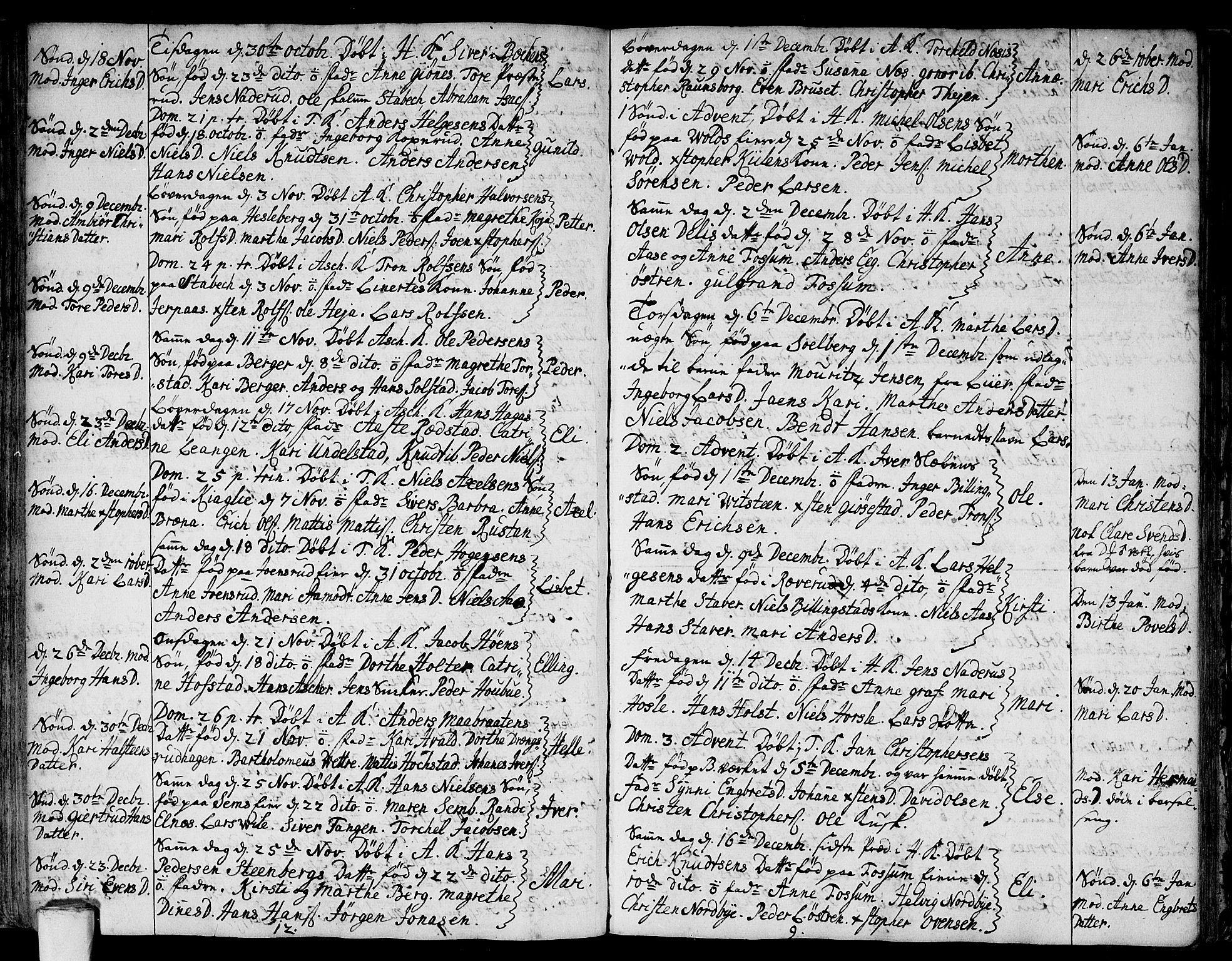 Asker prestekontor Kirkebøker, SAO/A-10256a/F/Fa/L0001: Parish register (official) no. I 1, 1726-1744, p. 46