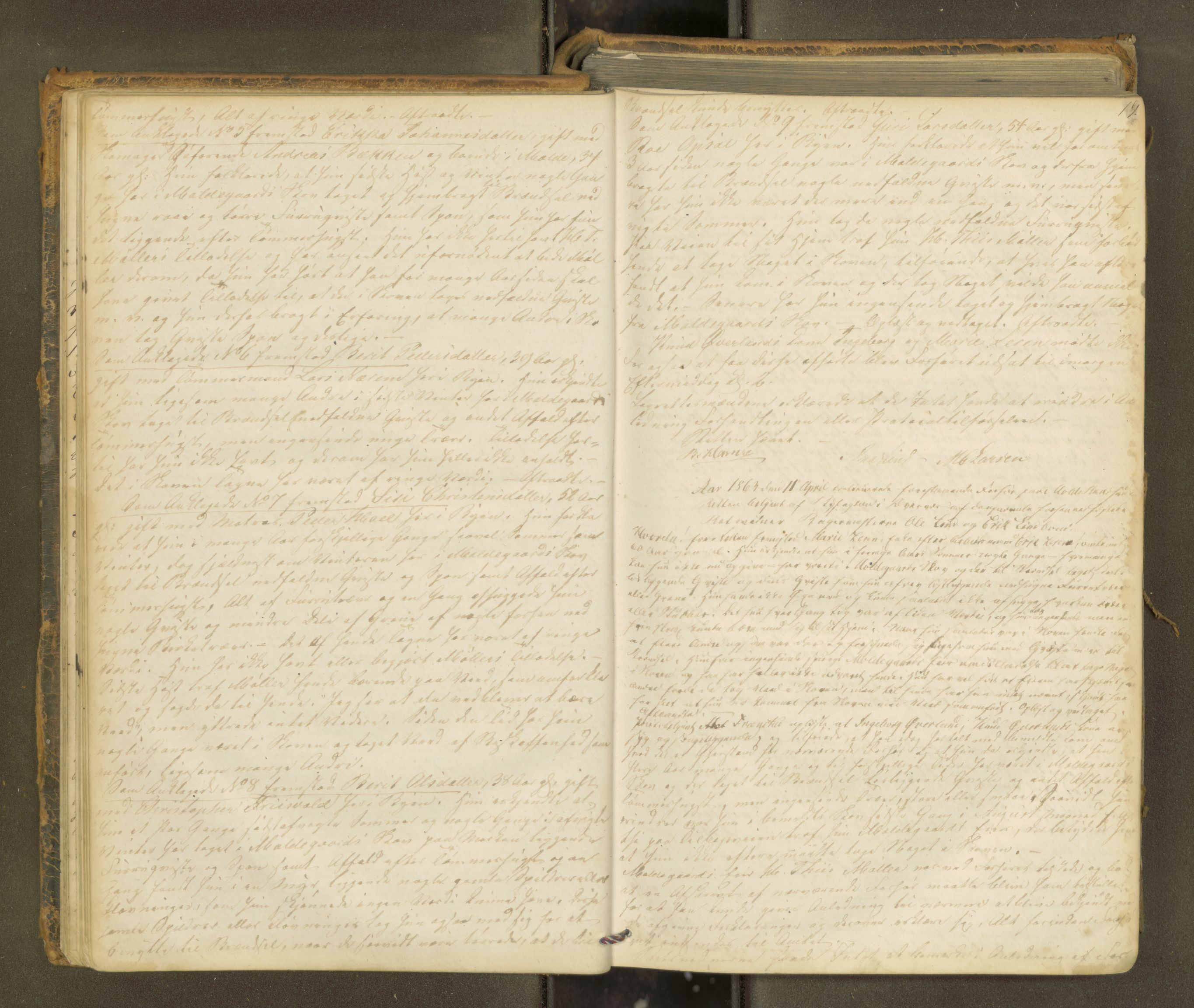 Molde byfogd, AV/SAT-A-0025/1/1A/L0010: Justisprotokoll, 1863-1869, p. 18b-19a