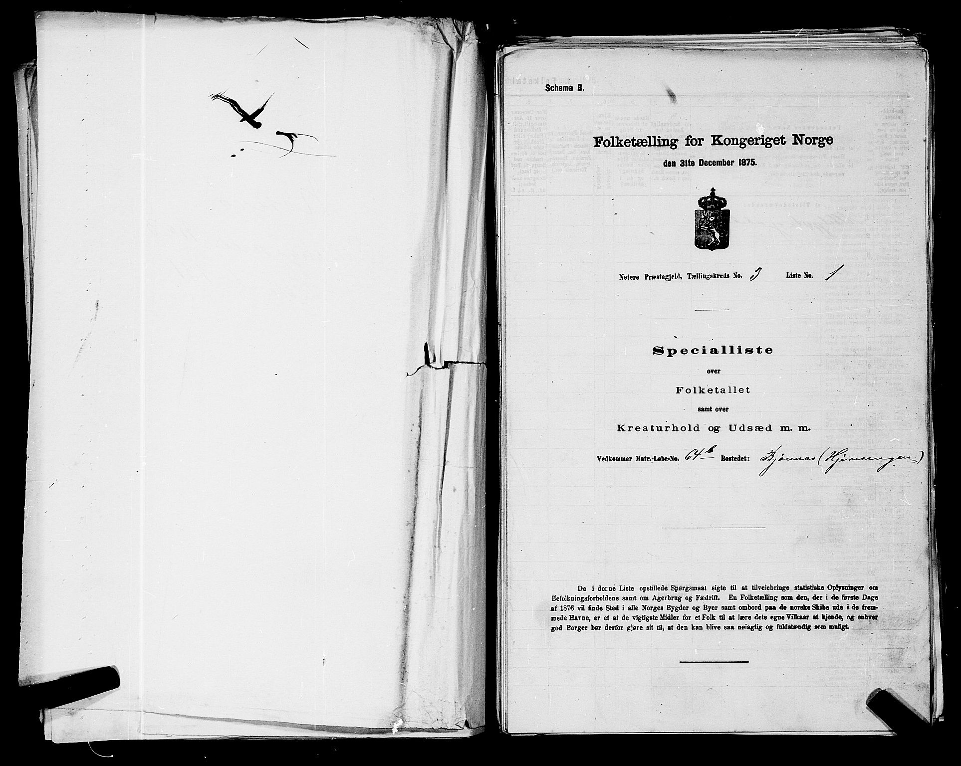 SAKO, 1875 census for 0722P Nøtterøy, 1875, p. 518