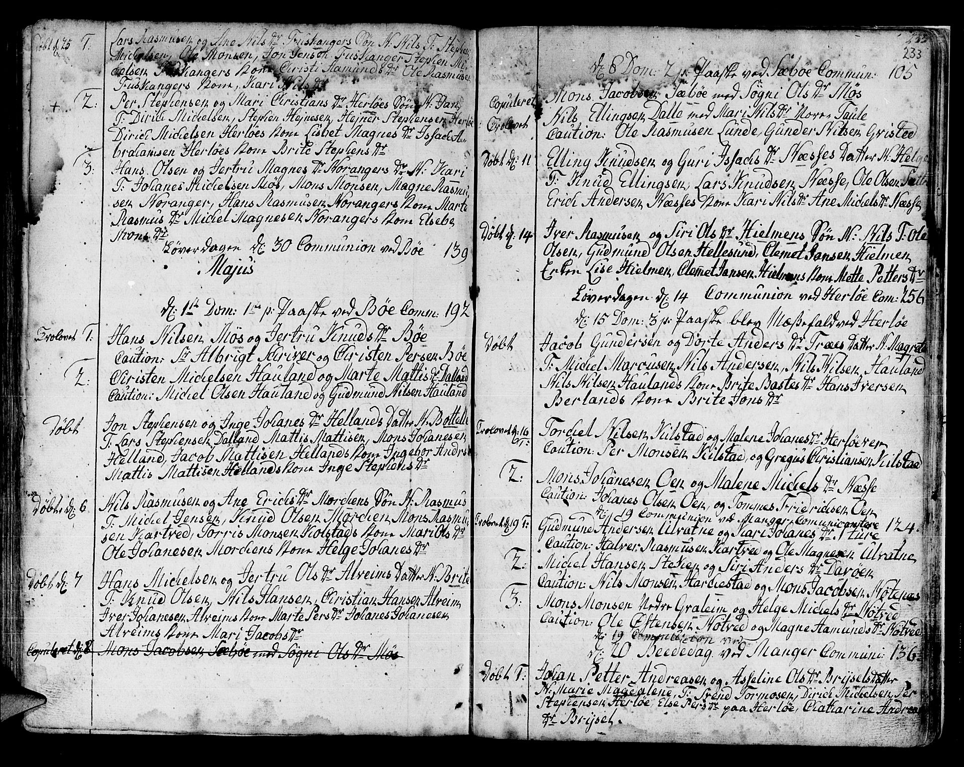 Manger sokneprestembete, SAB/A-76801/H/Haa: Parish register (official) no. A 1, 1759-1791, p. 233