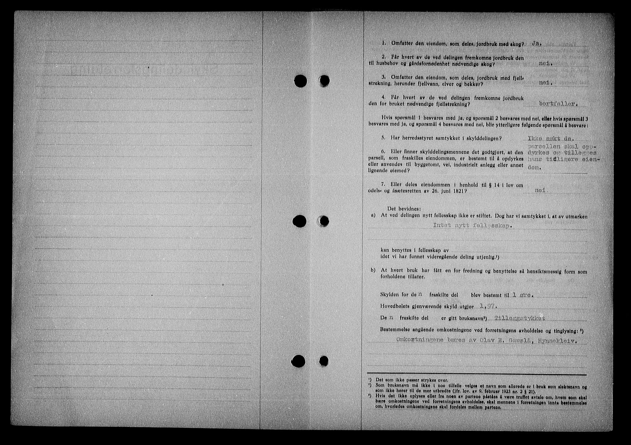 Nedenes sorenskriveri, AV/SAK-1221-0006/G/Gb/Gba/L0050: Mortgage book no. A-IV, 1942-1943, Diary no: : 113/1943