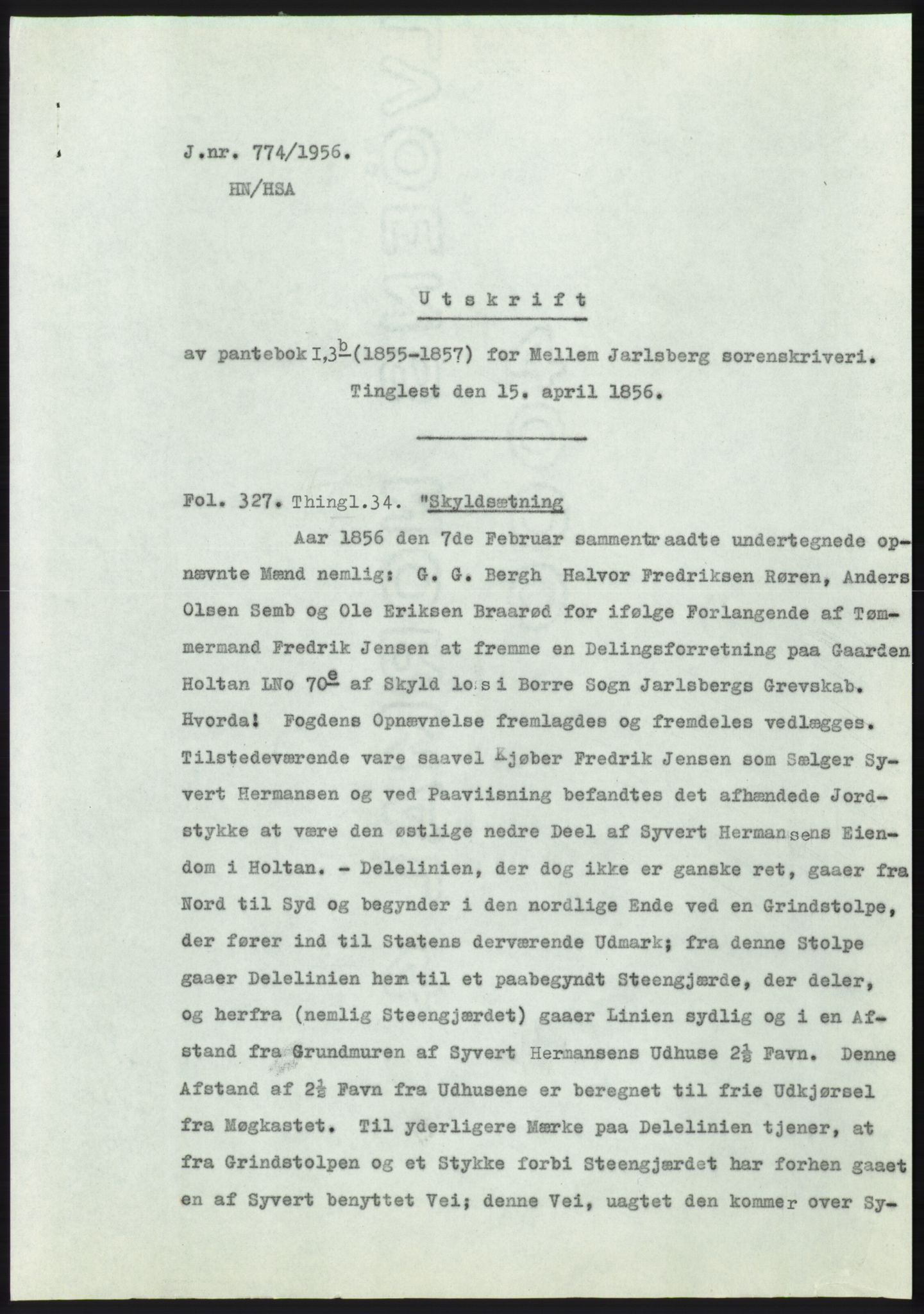 Statsarkivet i Kongsberg, SAKO/A-0001, 1956, p. 407