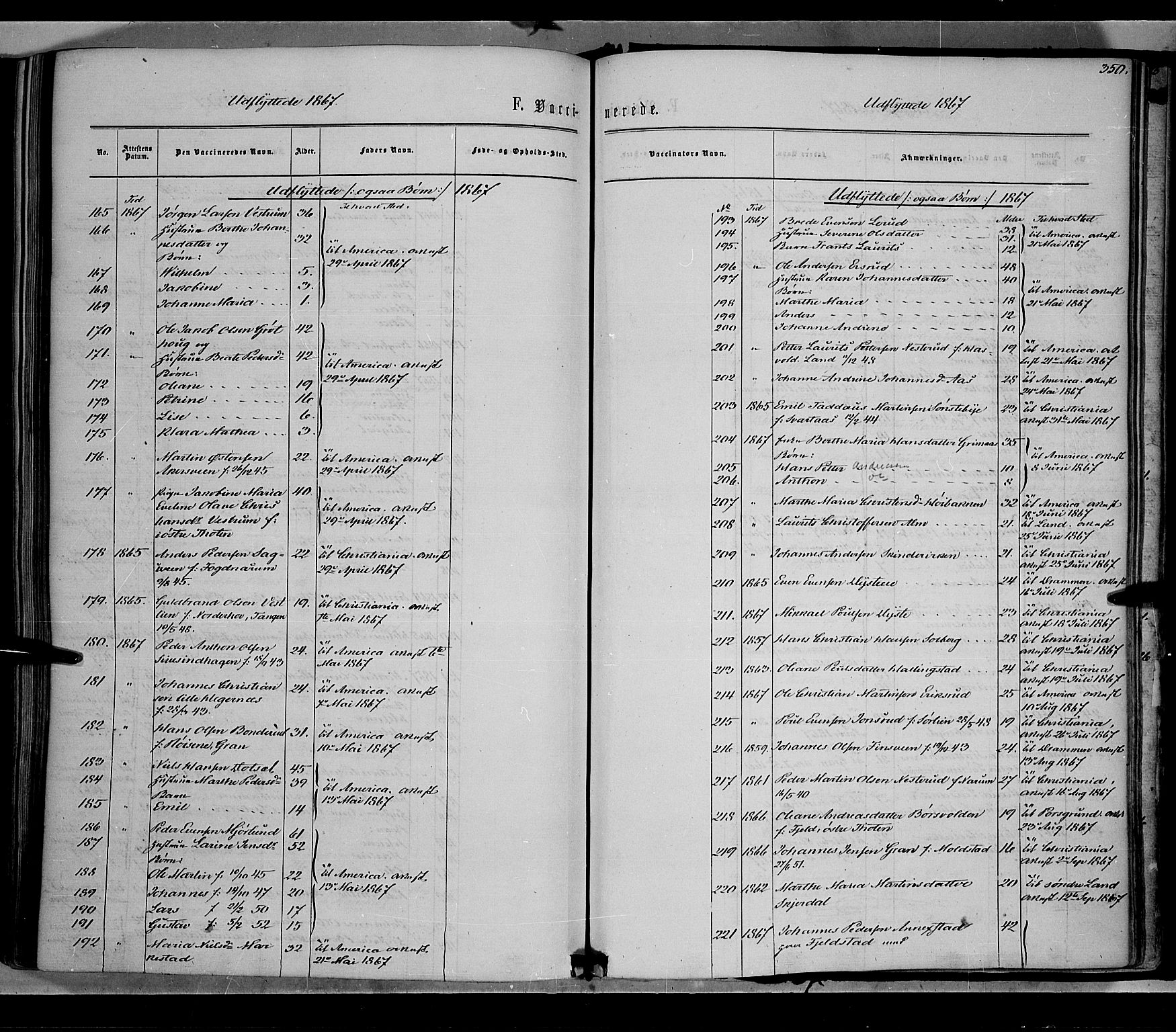 Vestre Toten prestekontor, SAH/PREST-108/H/Ha/Haa/L0007: Parish register (official) no. 7, 1862-1869, p. 350
